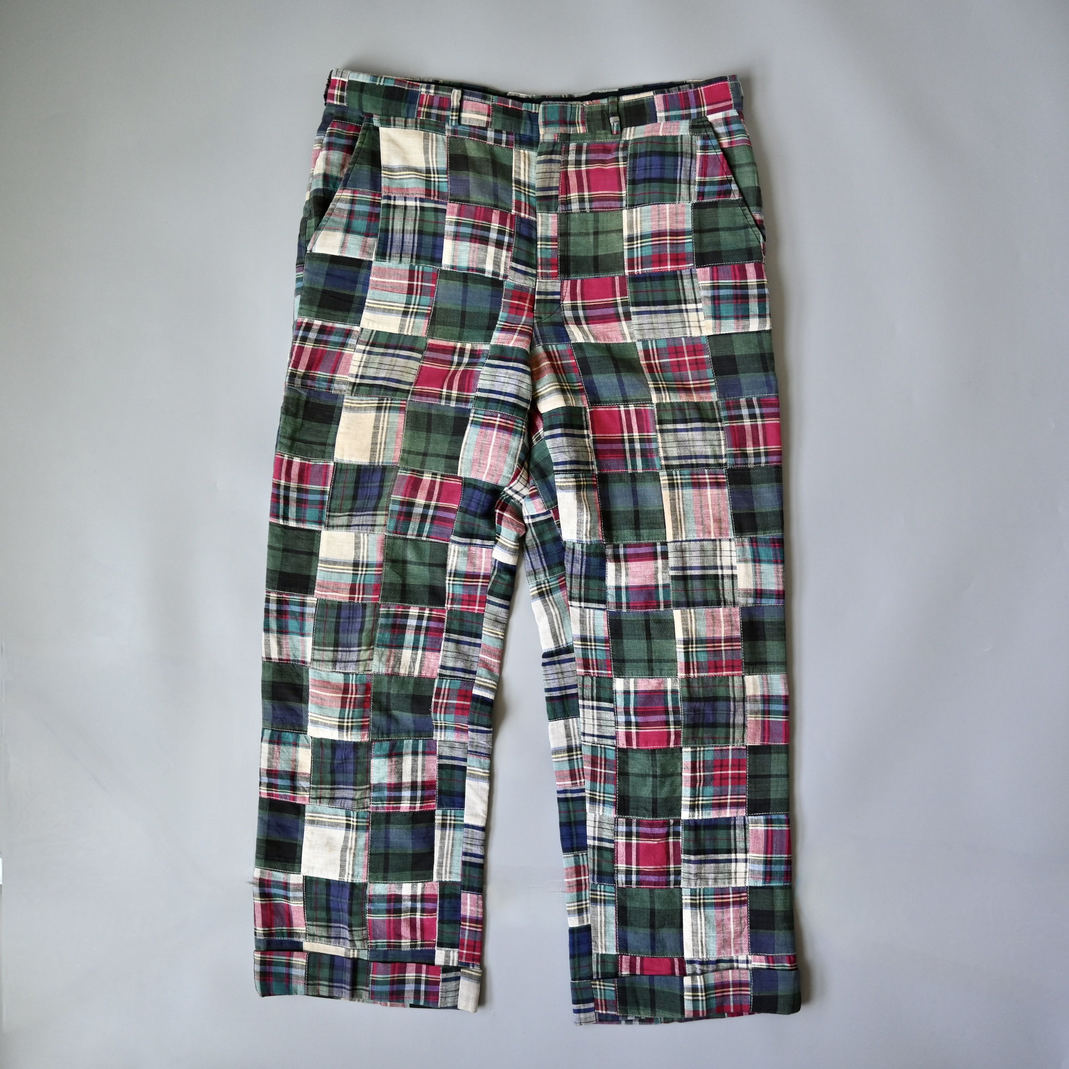 Brooks Brothers 1990s Brooks Brothers authentic madras patchwork trousers Size US 35 - 3 Thumbnail
