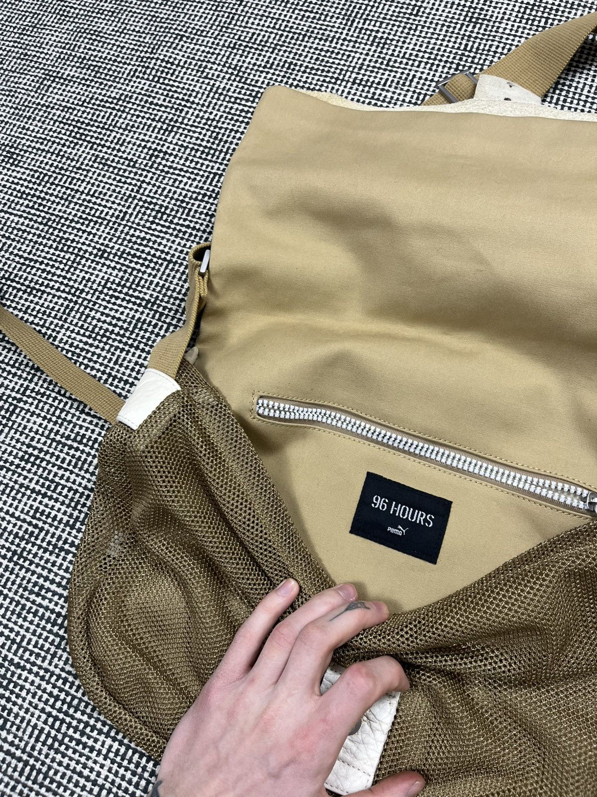 Neil Barrett × Puma Puma Neill Barrett 96hours mesh crossbody messenger bag Size ONE SIZE - 6 Thumbnail