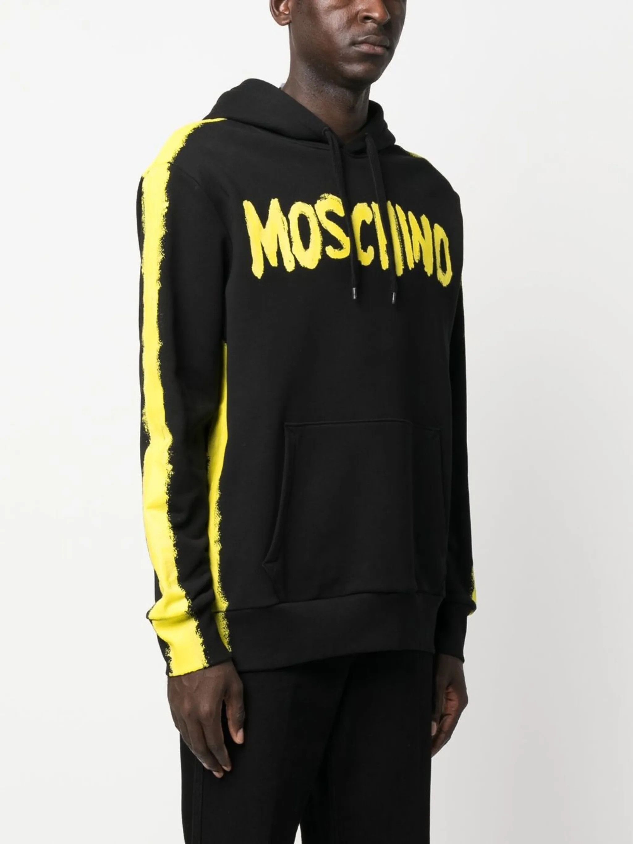 Moschino o1y0225 Logo Hoodie in Black/Yellow Size US M / EU 48-50 / 2 - 3 Thumbnail