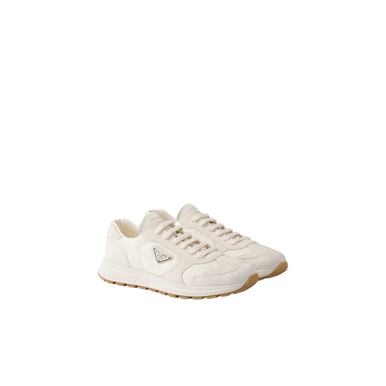Prada Prada square toes archive 1999 red white leather trainers 