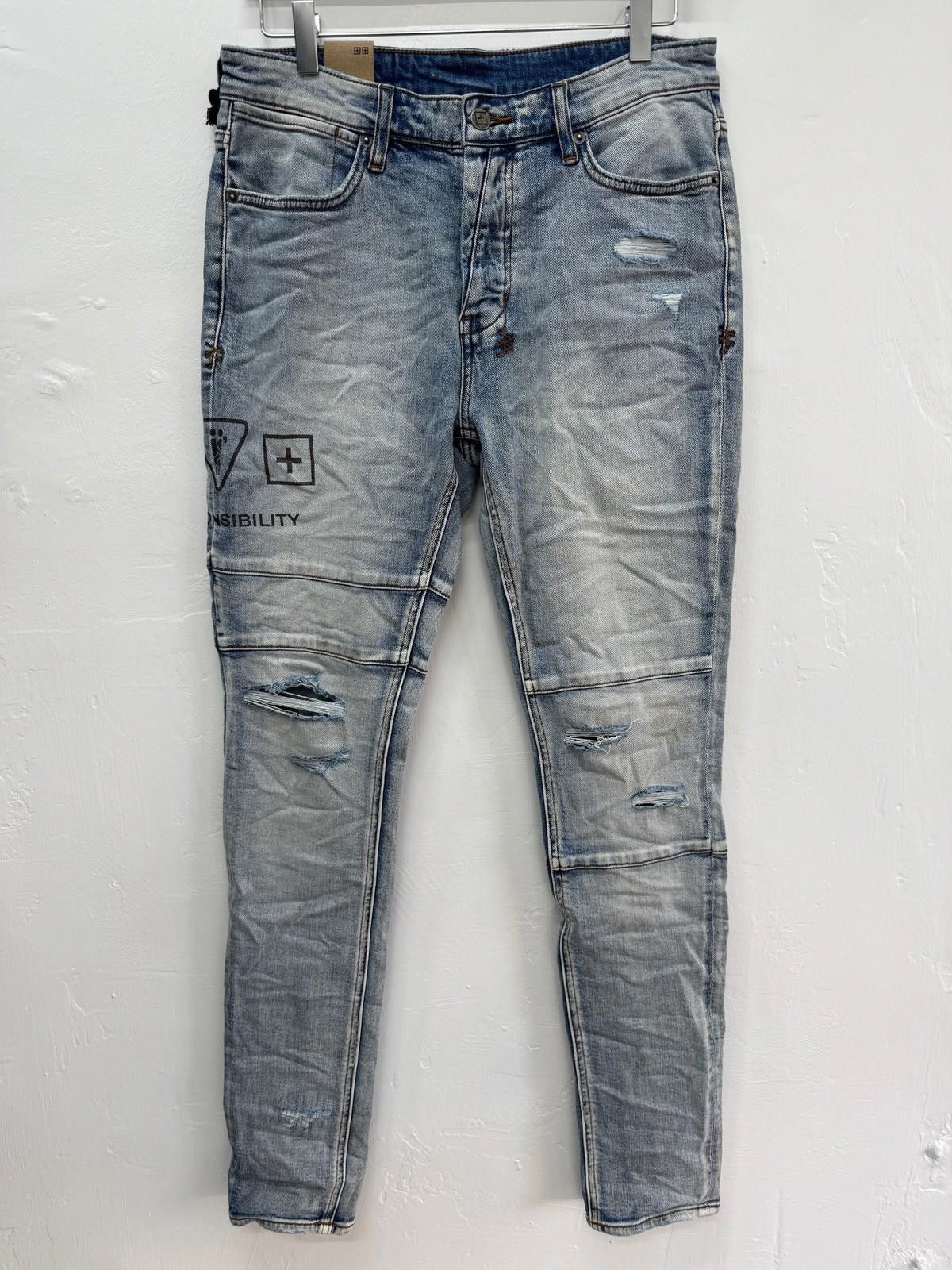 Ksubi new Ksubi mens denim jeans van winkle blue enjoy trashed 32 Size US 32 / EU 48 - 1 Thumbnail