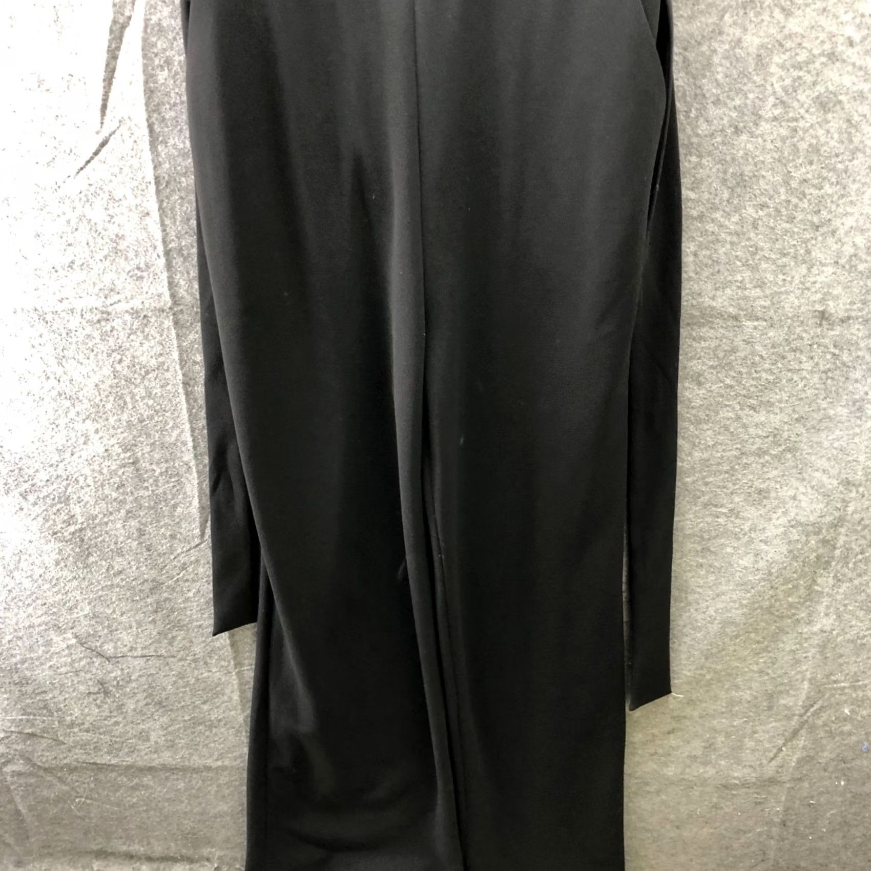 Vintage Eliza J Black Jumpsuit Womens 10 V-Neck Short Sleeve Wide-Leg Party Dressy Formal Women's Size 32" / US 10 / IT 46 - 5 Thumbnail