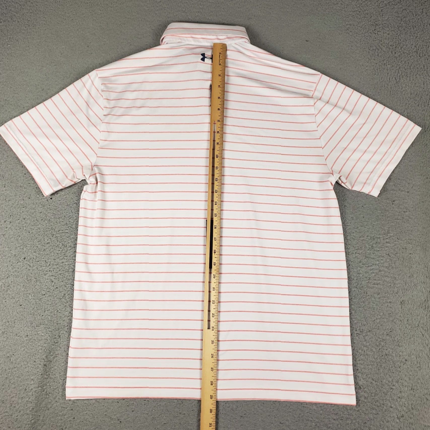 Under Armour Under Armour Polo Shirt Mens Size L Pink Striped Golf Casual Short Sleeve Shirt Polo Mens Large Pink Striped Golf Casual Short Sleeve Under Armour Size US L / EU 52-54 / 3 - 6 Thumbnail
