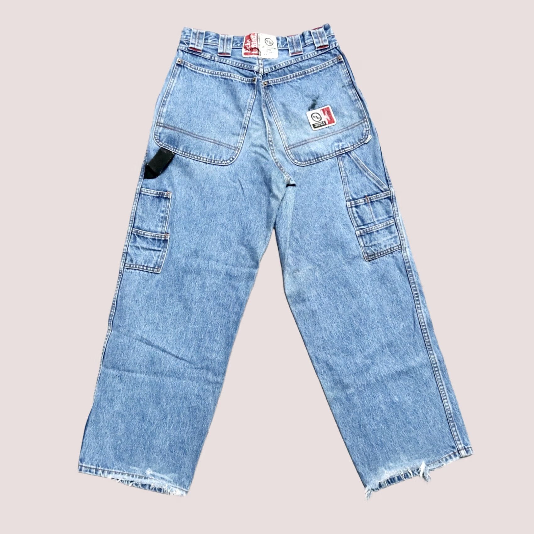 Vintage VINTAGE Echo Denim Jeans Men's Jeans S Light Wash 28x28 1/2 Vintage Echo Unlimited Denim Utility Jeans Size US 29 - 1 Thumbnail
