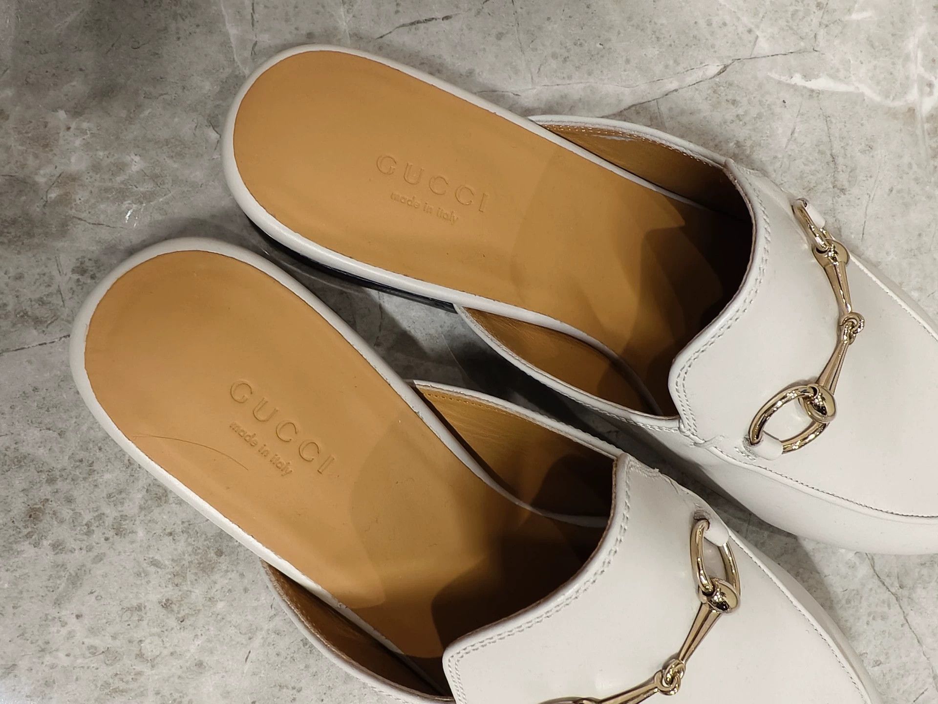 Gucci Gucci Classic Slippers Beige 38 (Fits 37-37.5) New Size US 7.5 / IT 37.5 - 4 Thumbnail