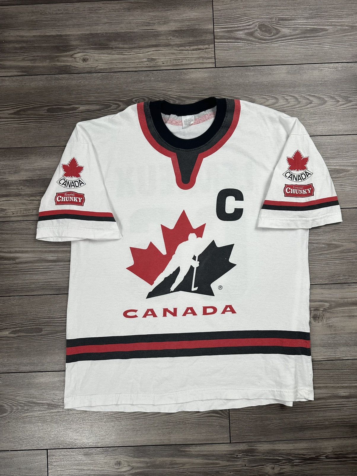 Vintage Vintage 90’s Team Canada Mario Lemieux Jersey T Shirt Size US XL / EU 56 / 4 - 3 Thumbnail