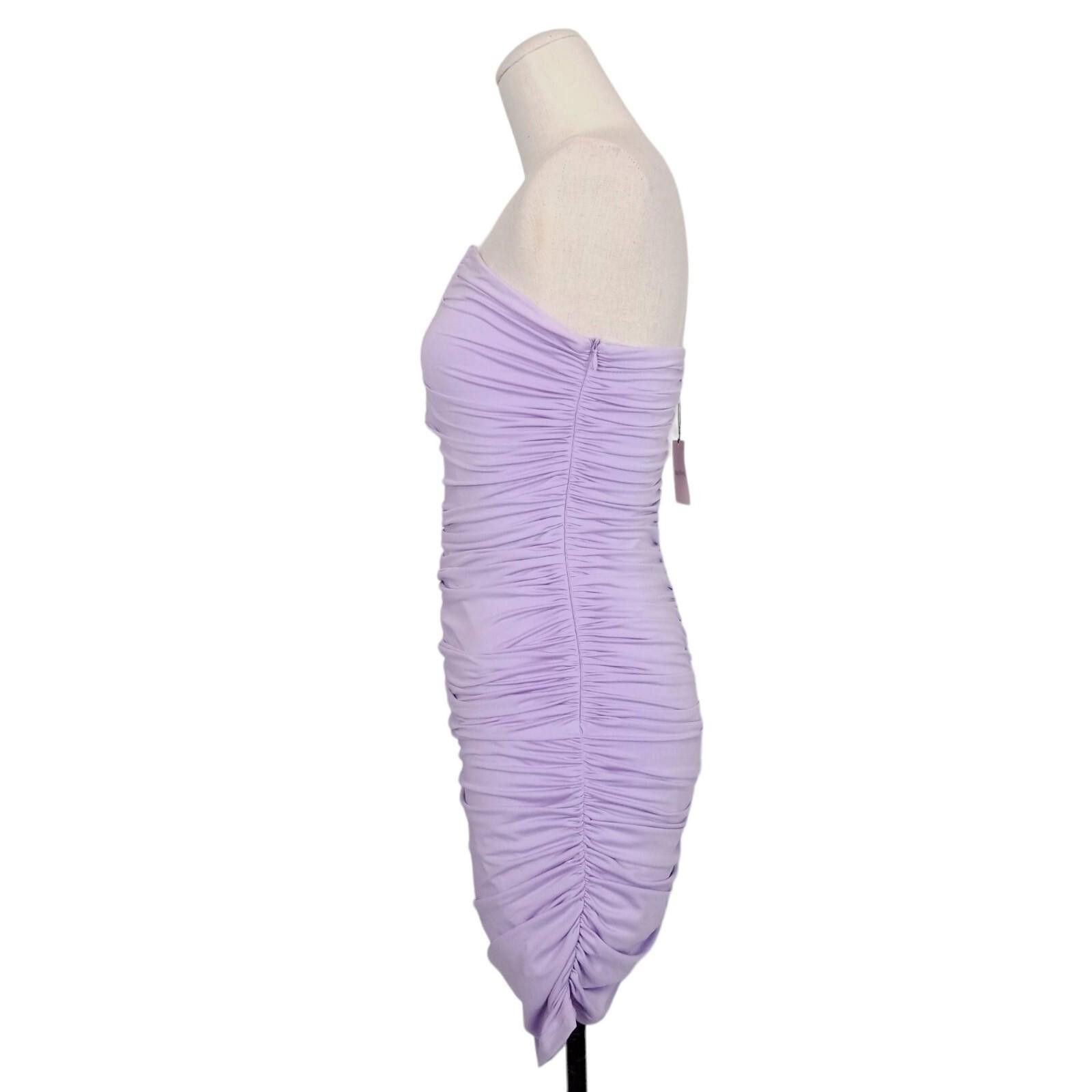 superdown NWT Superdown Vivienne Ruched Mini Dress Lavender Medium Size M / US 6-8 / IT 42-44 - 3 Thumbnail