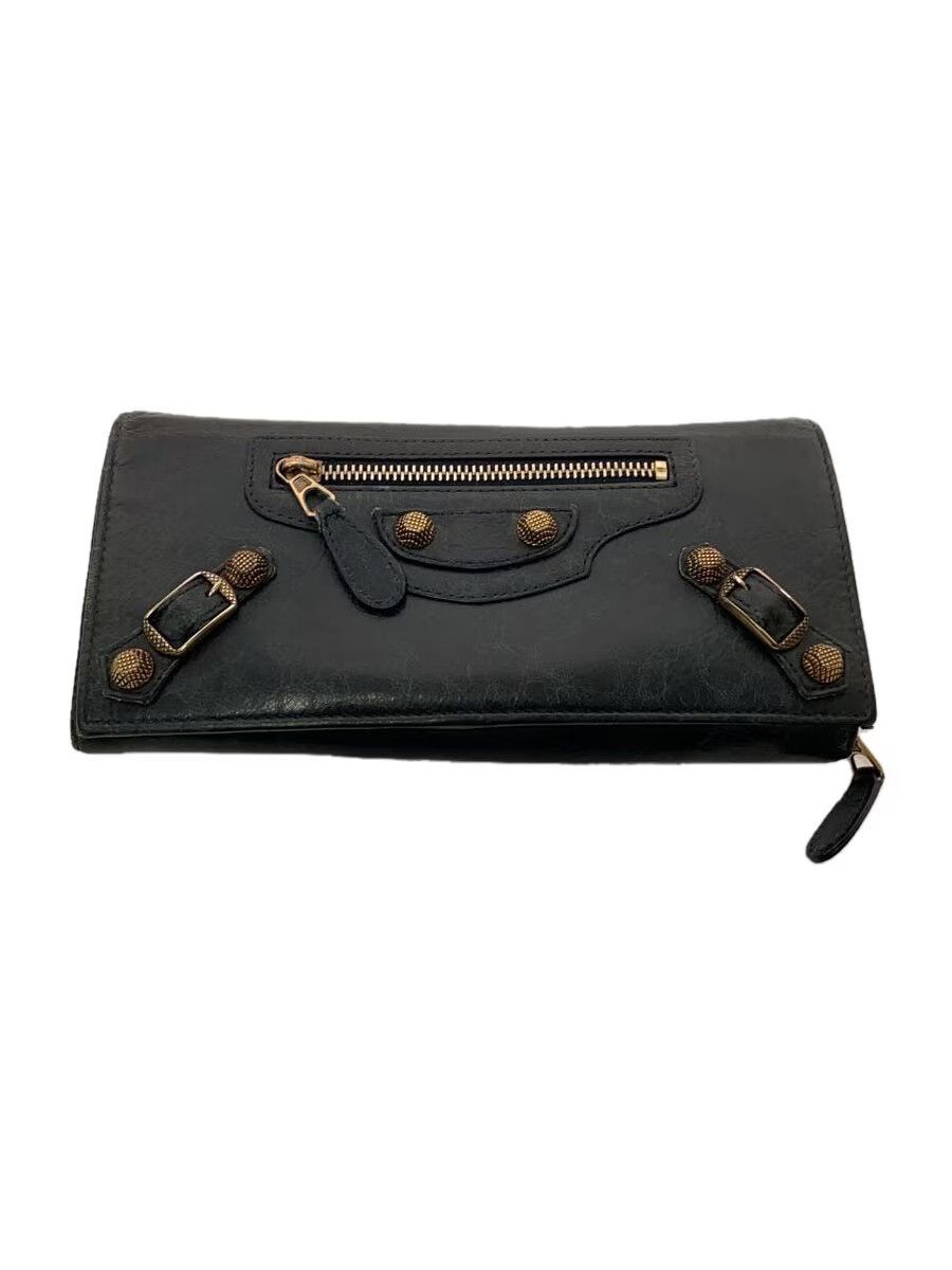 Balenciaga Balenciaga Leather Long Wallet Black Size ONE SIZE - 1 Thumbnail