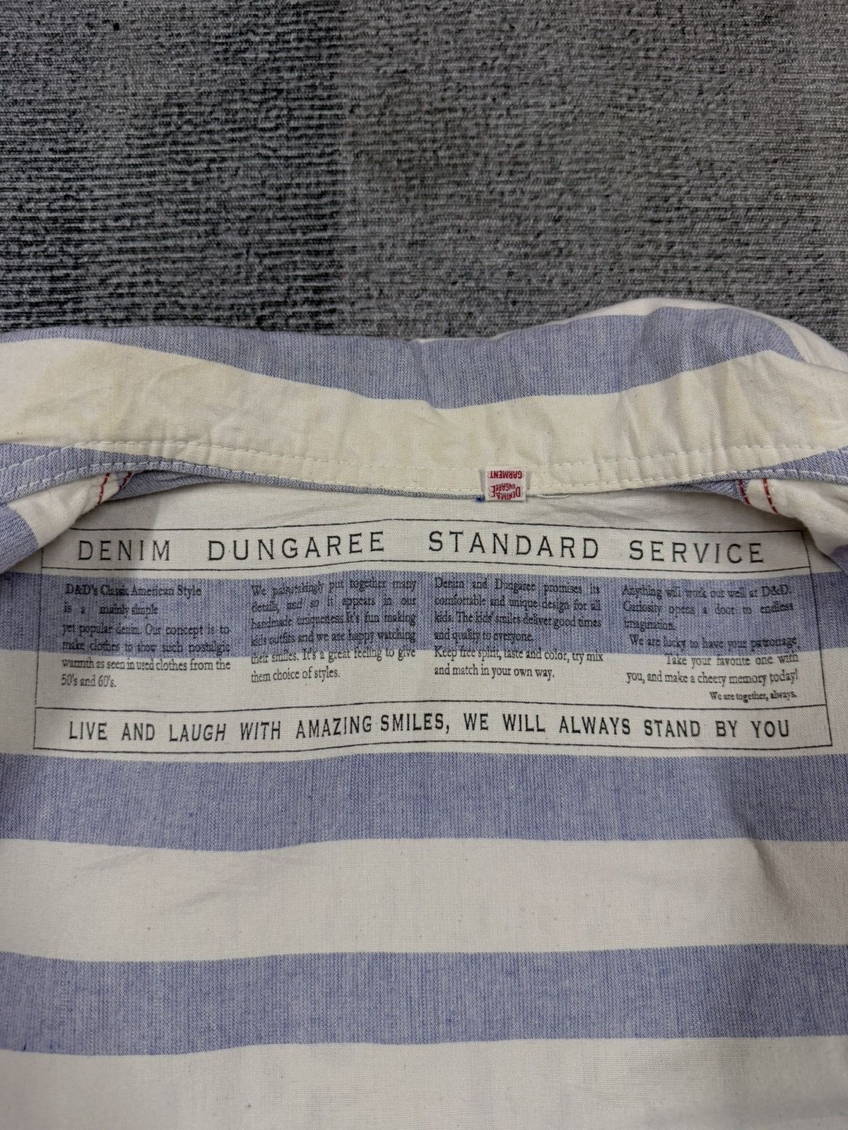 Denime Denime Dungaree Shawl Color Handloom Striped Jacket Size US S / EU 44-46 / 1 - 24 Thumbnail