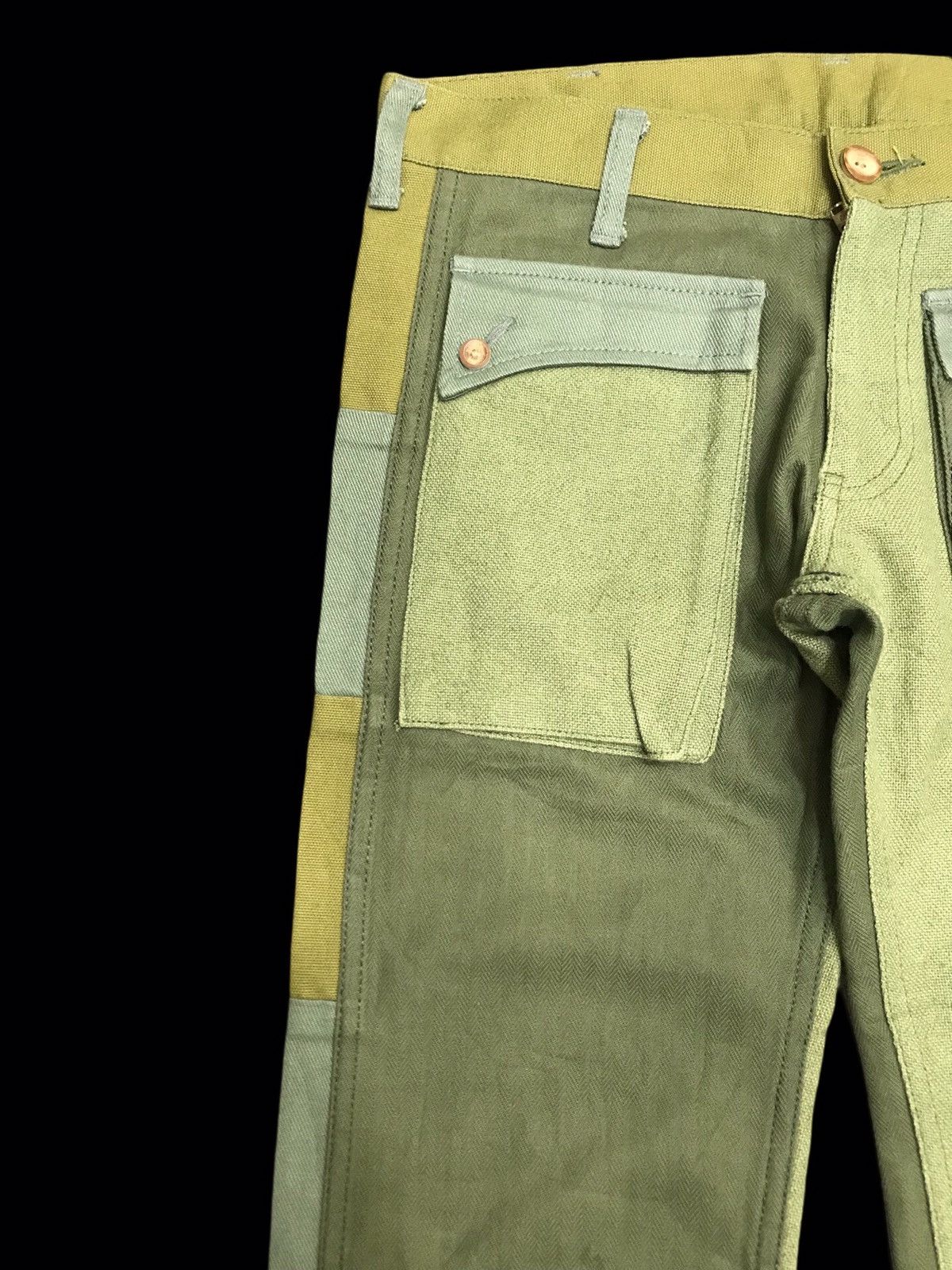 Japanese Brand 💥ART X FLARE💥ARCHIVAL MASH MULTITONES LOW RISE PANT F402 Size US 30 / EU 46 - 6 Thumbnail