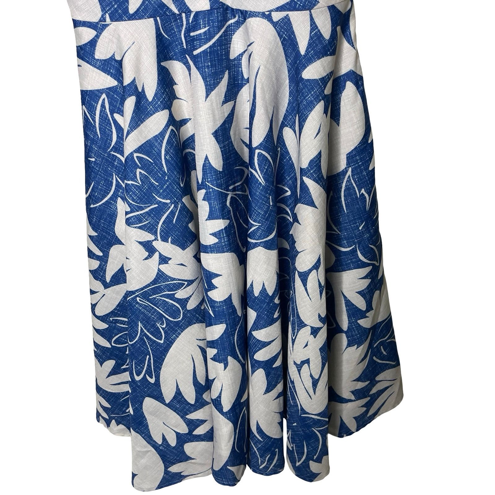 Hutch Hutch blue white floral A line knee length sundress sz 0 Size XS / US 0-2 / IT 36-38 - 6 Thumbnail
