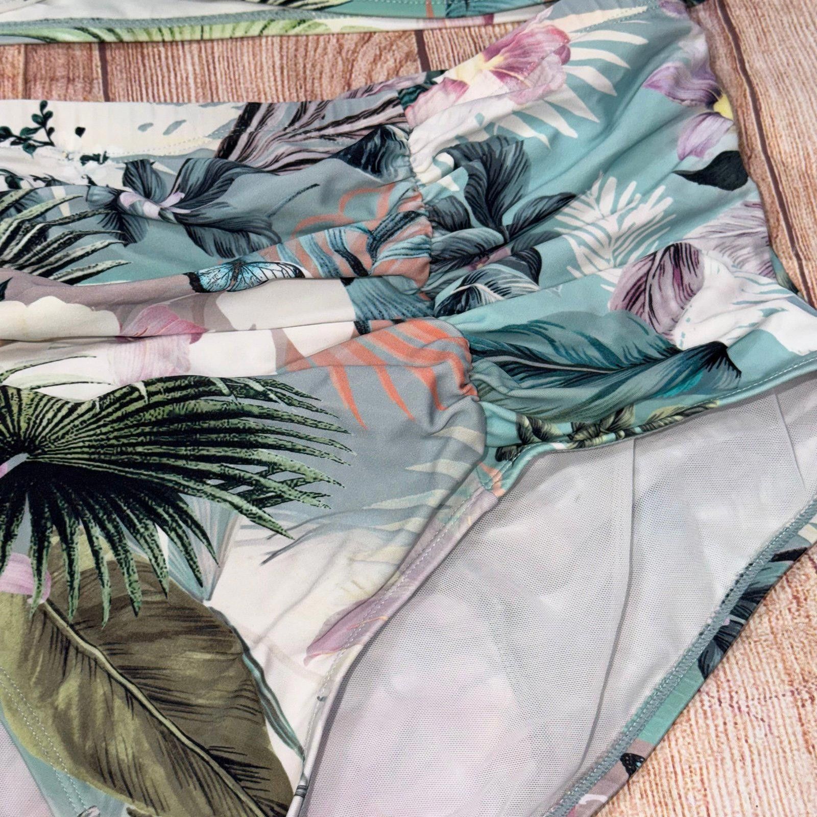 Other Torrid Floral High-Waisted Bikini Set Size 2 Size ONE SIZE - 3 Thumbnail