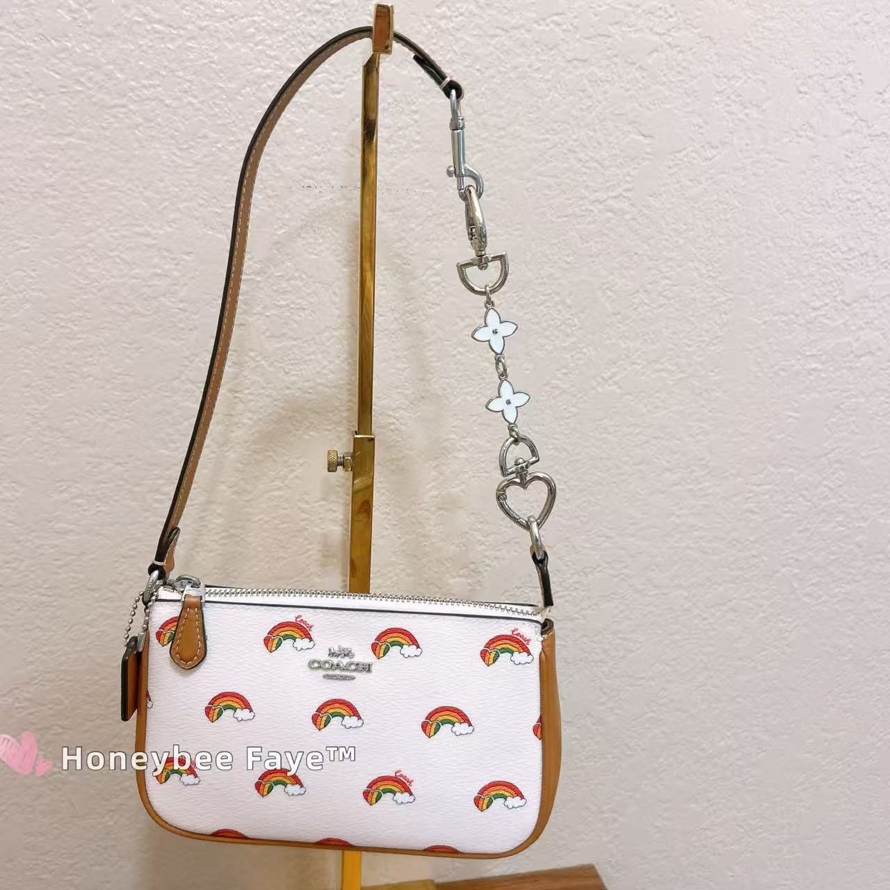 Coach NWT Coach Nolita 19 With Rainbow Print CJ657 Size ONE SIZE - 4 Thumbnail
