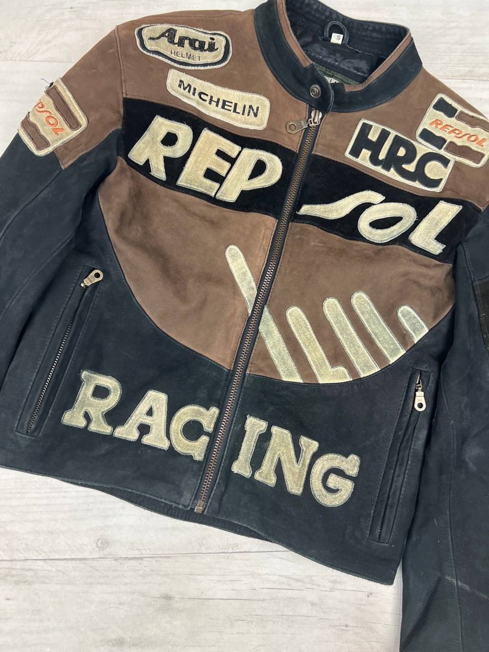 Honda Vintage HONDA Repsol Racing Motorcycle Leather Jacket 90s Size US S / EU 44-46 / 1 - 4 Thumbnail