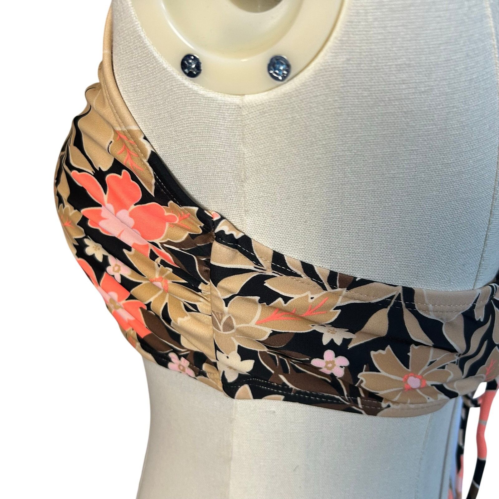 Other × Target Basics Brown Black String Bikini Set Adjustable Triangle Top Large Size ONE SIZE - 5 Thumbnail