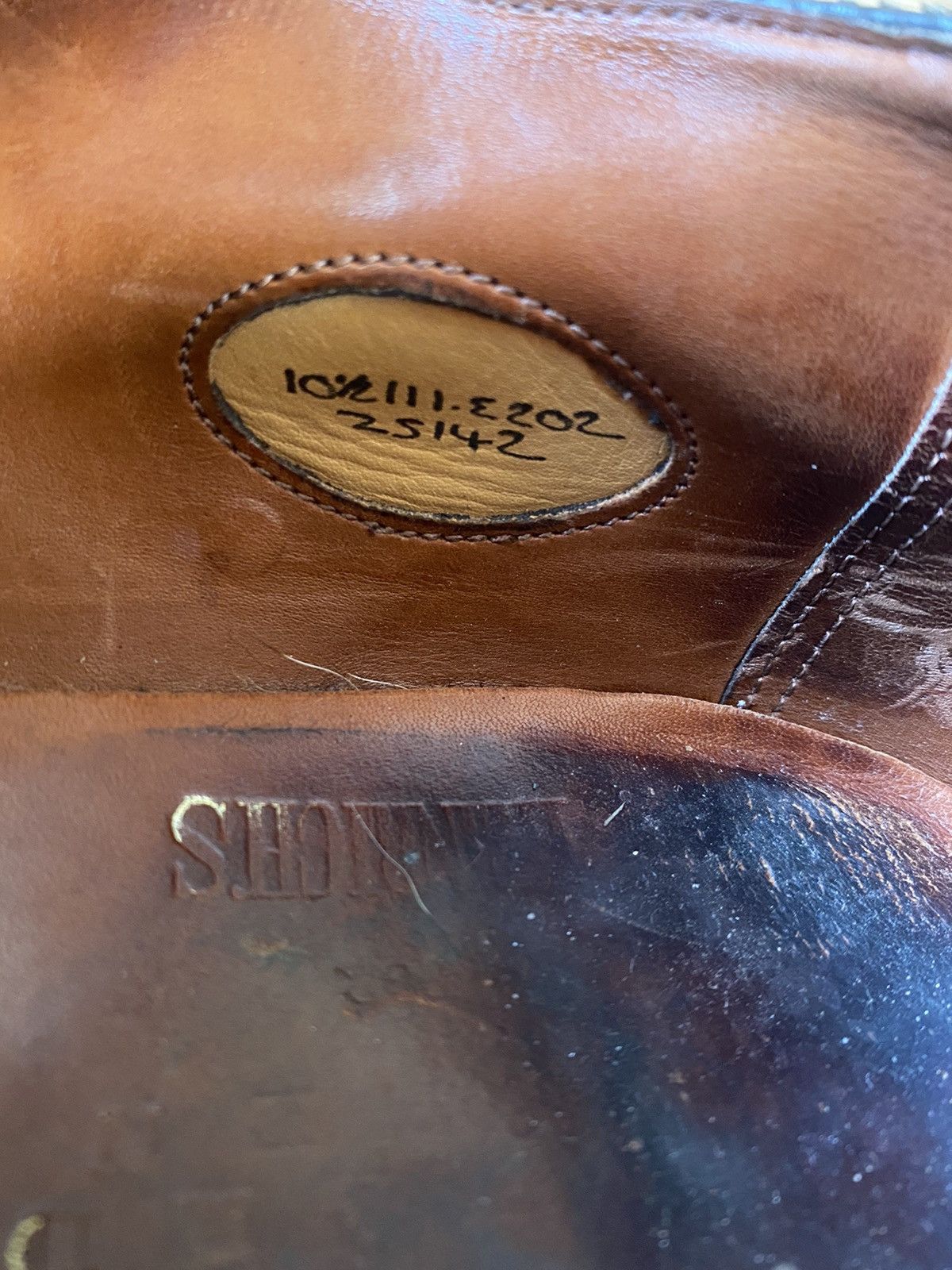 Edward Green Edward green captoe brown oxford leather shoes sz 11E Size US 11 / EU 44 - 15 Thumbnail