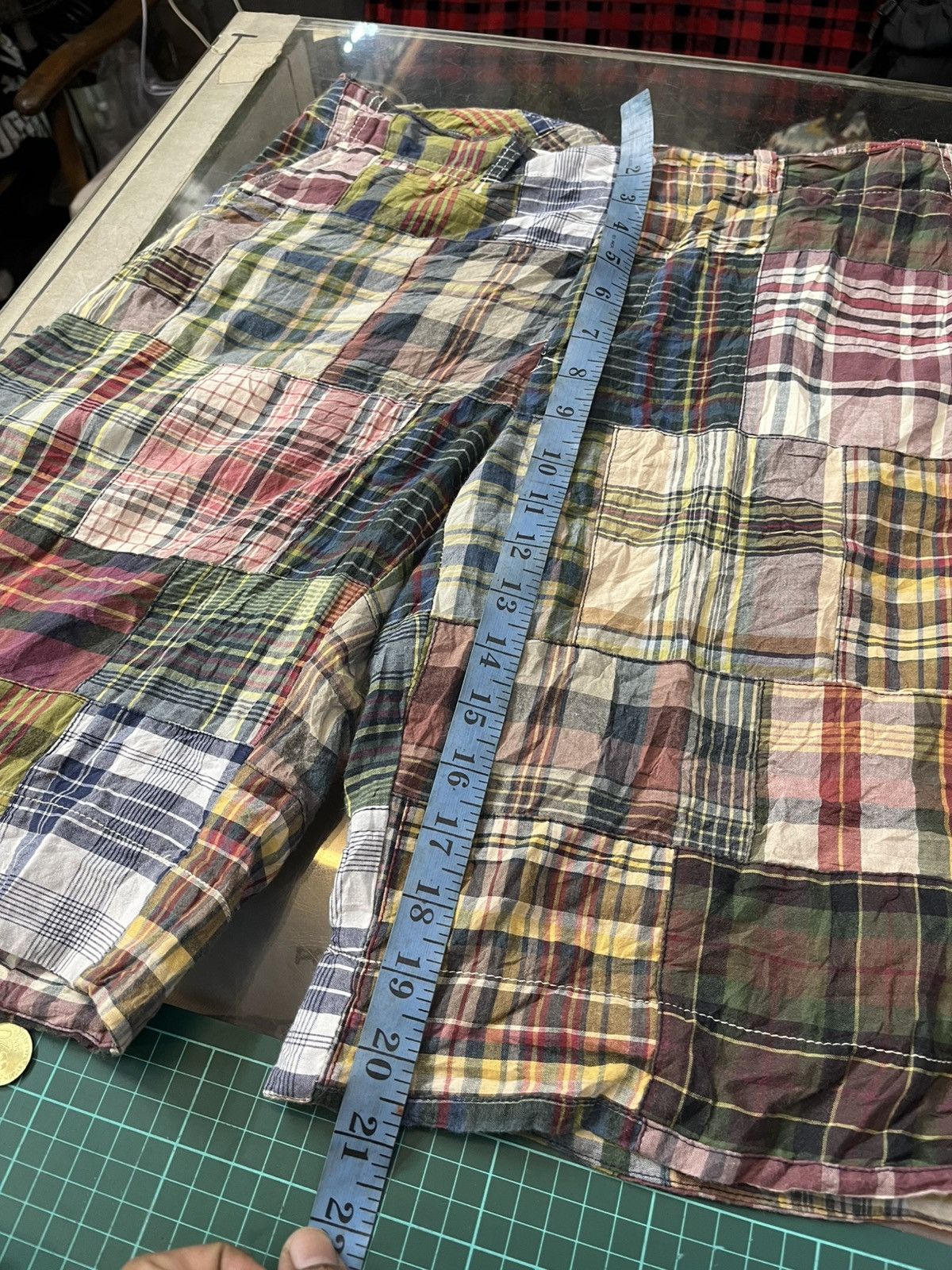 Polo Ralph Lauren Polo by Ralph Lauren Madras Patchwork Short Pants Size US 33 - 11 Thumbnail
