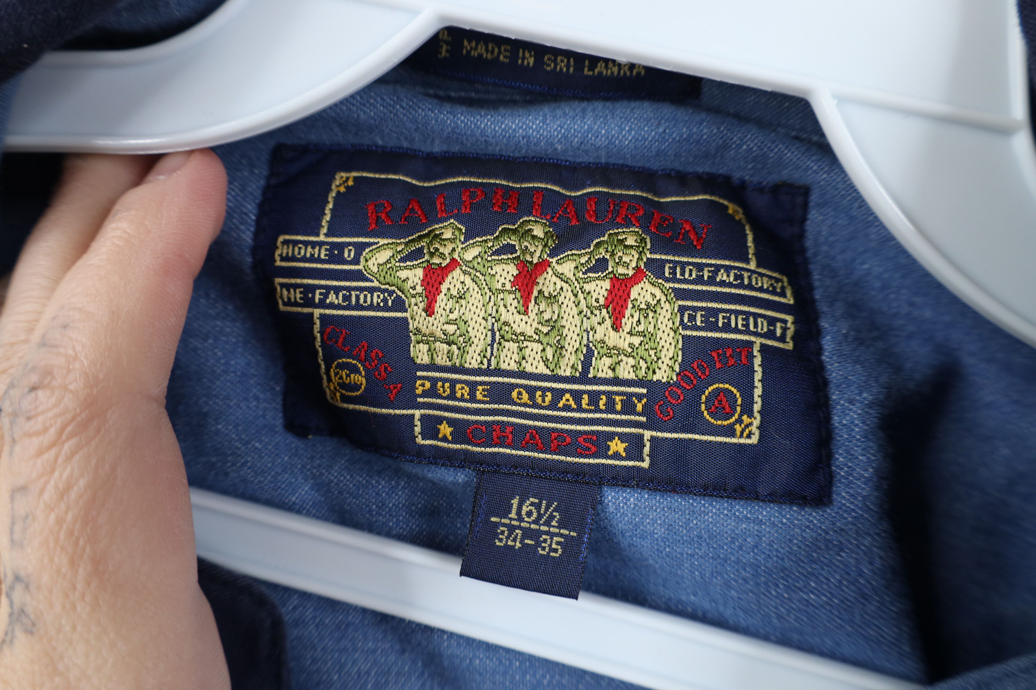 Polo Ralph Lauren Vintage 90s Chaps Ralph Lauren Boy Scout Tag Button Shirt Size US M / EU 48-50 / 2 - 8 Thumbnail