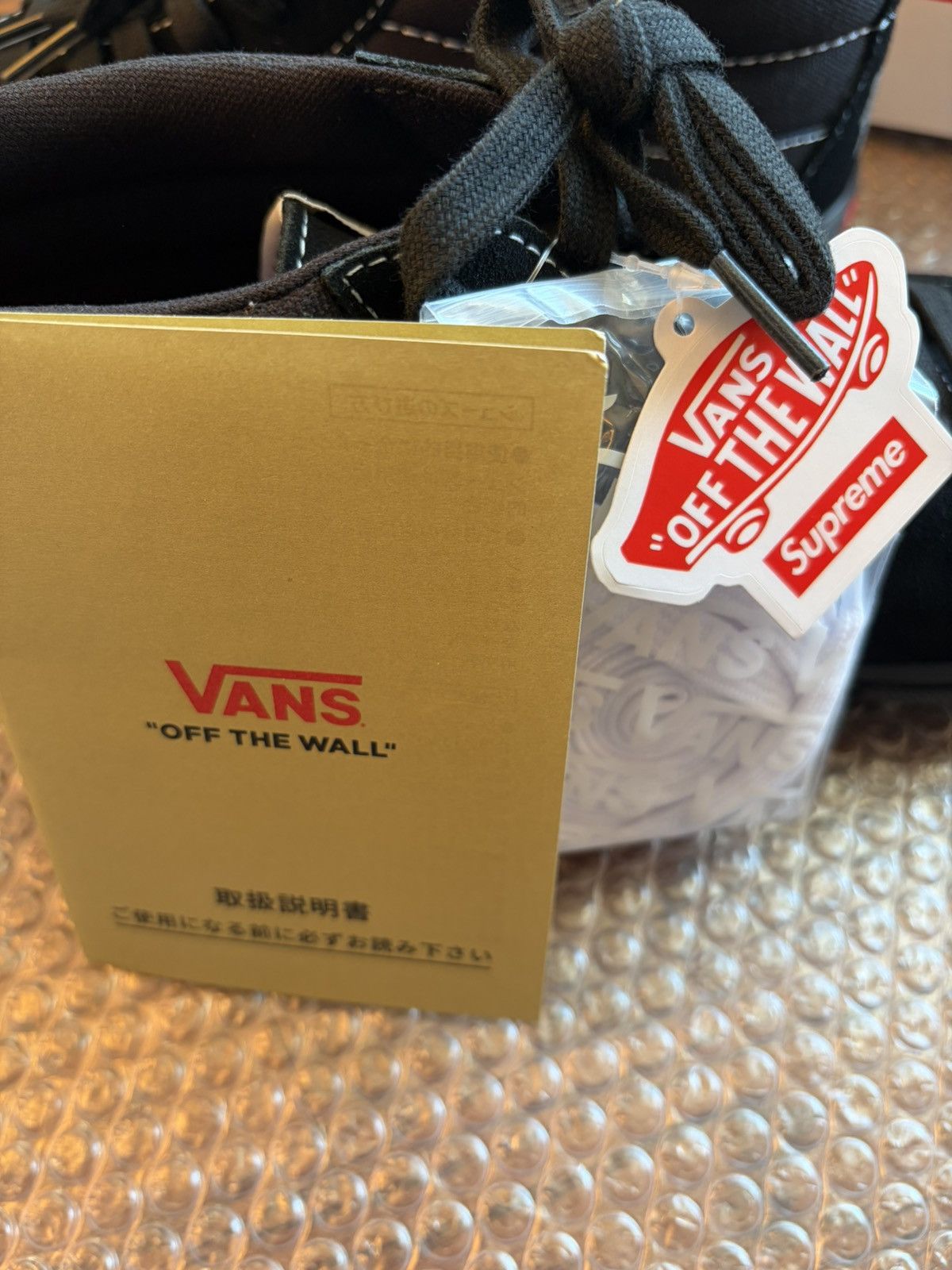 Supreme × Vans US 11.5 Nate Lowman × Supreme × Vans Skate Grosso Mid Black Size US 11.5 / EU 44-45 - 8 Thumbnail