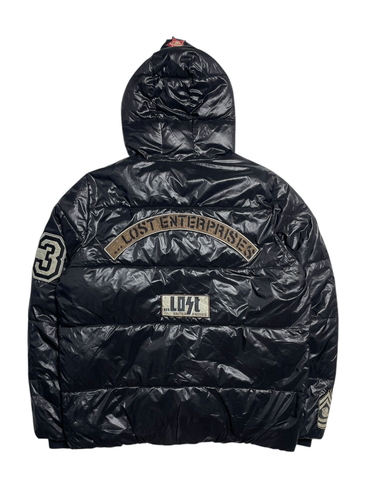 Angel Blue 2000’s Lost Enterpises - Puffer Skate Patch Jacket Size US L / EU 52-54 / 3 - 14 Thumbnail