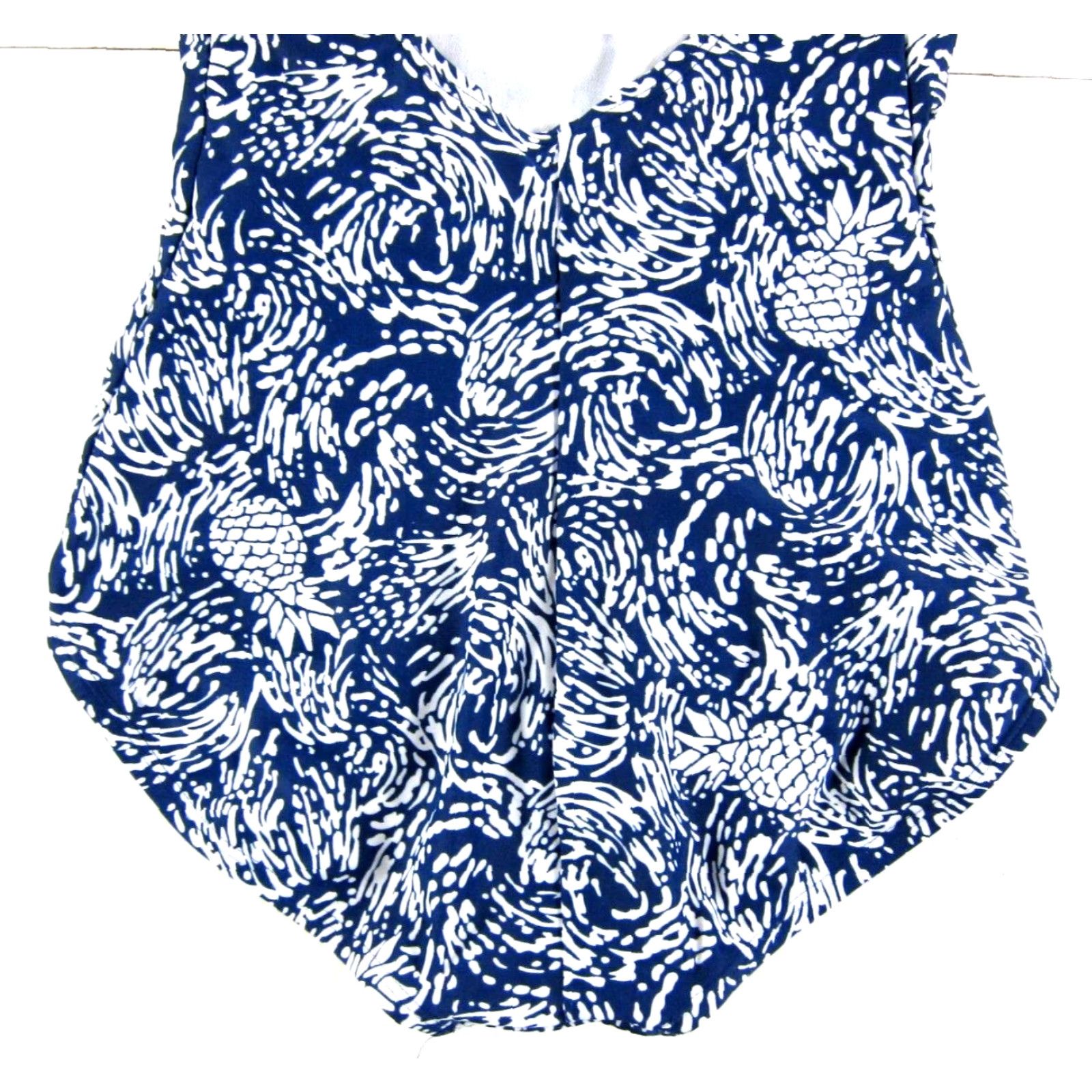 Speedo VINTAGE Speedo Blue Pineapple Racerback One Piece Swimsuit Women Small Size ONE SIZE - 6 Thumbnail