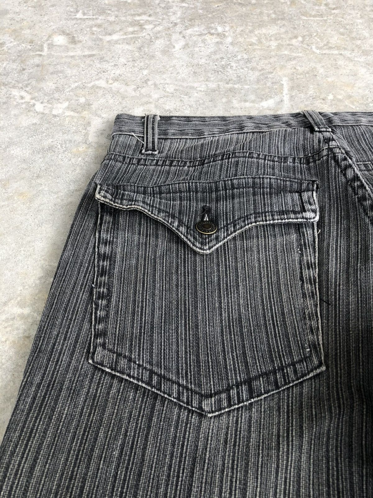 If Six Was Nine Japanese Barcedos Flared Jeans Distressed Denim Hickory Size US 30 / EU 46 - 15 Thumbnail