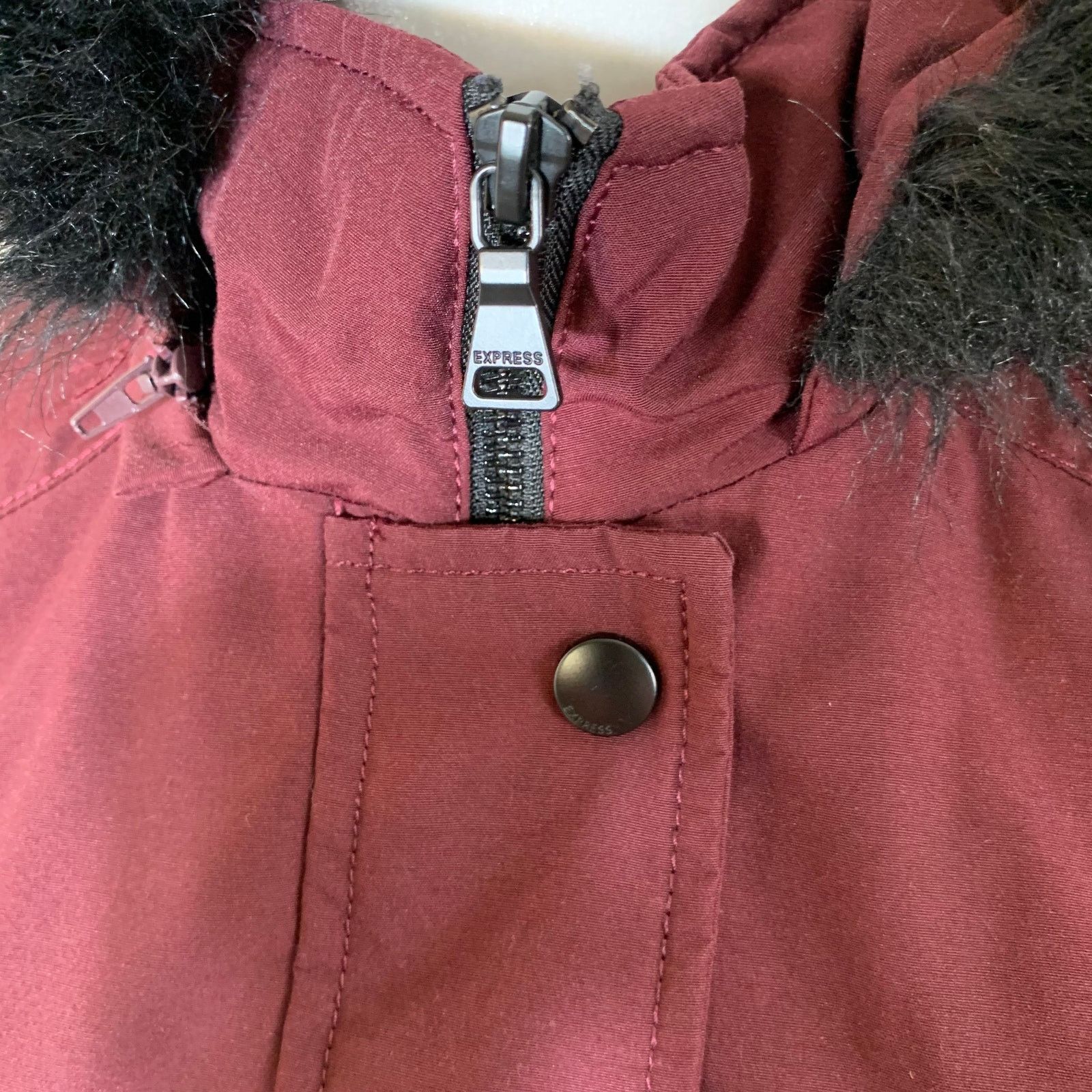 Express Express Red Down Puffy Jacket size XS Size US XS / EU 42 / 0 - 10 Thumbnail