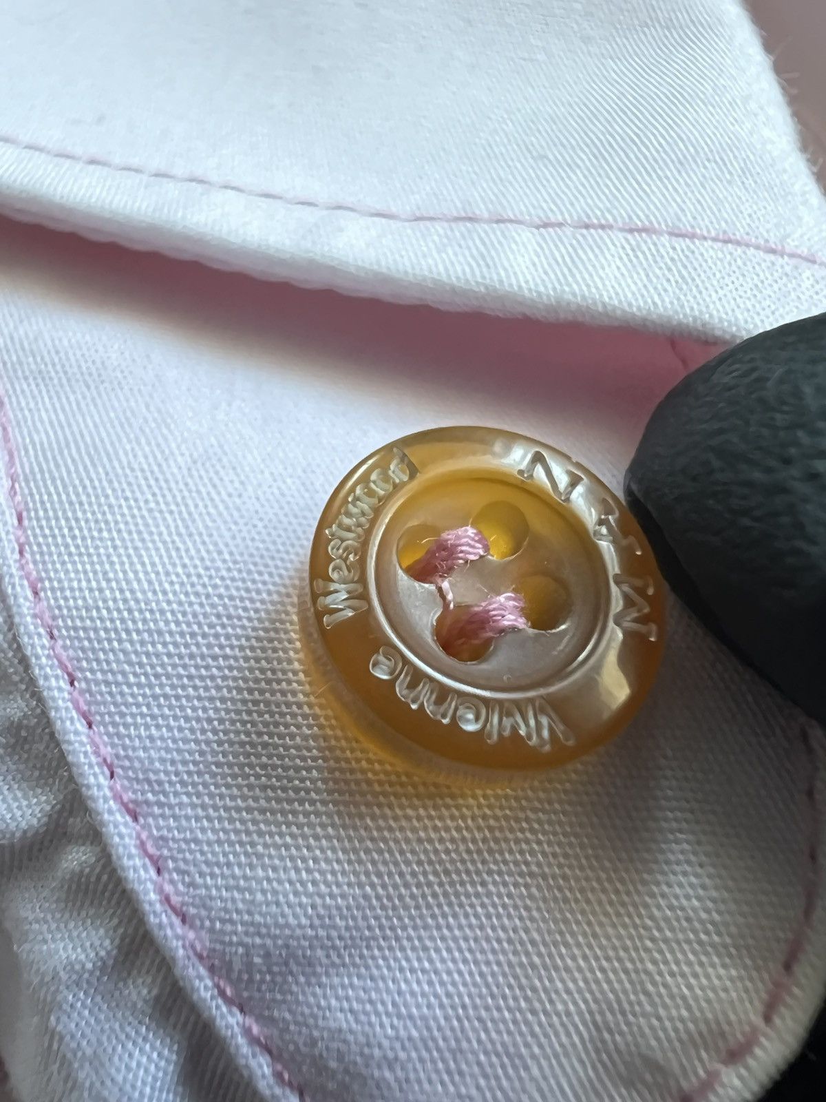 Vivienne Westwood Vivienne Westwood Button App Vintage Shirt Pink Rare Size US XL / EU 56 / 4 - 11 Thumbnail
