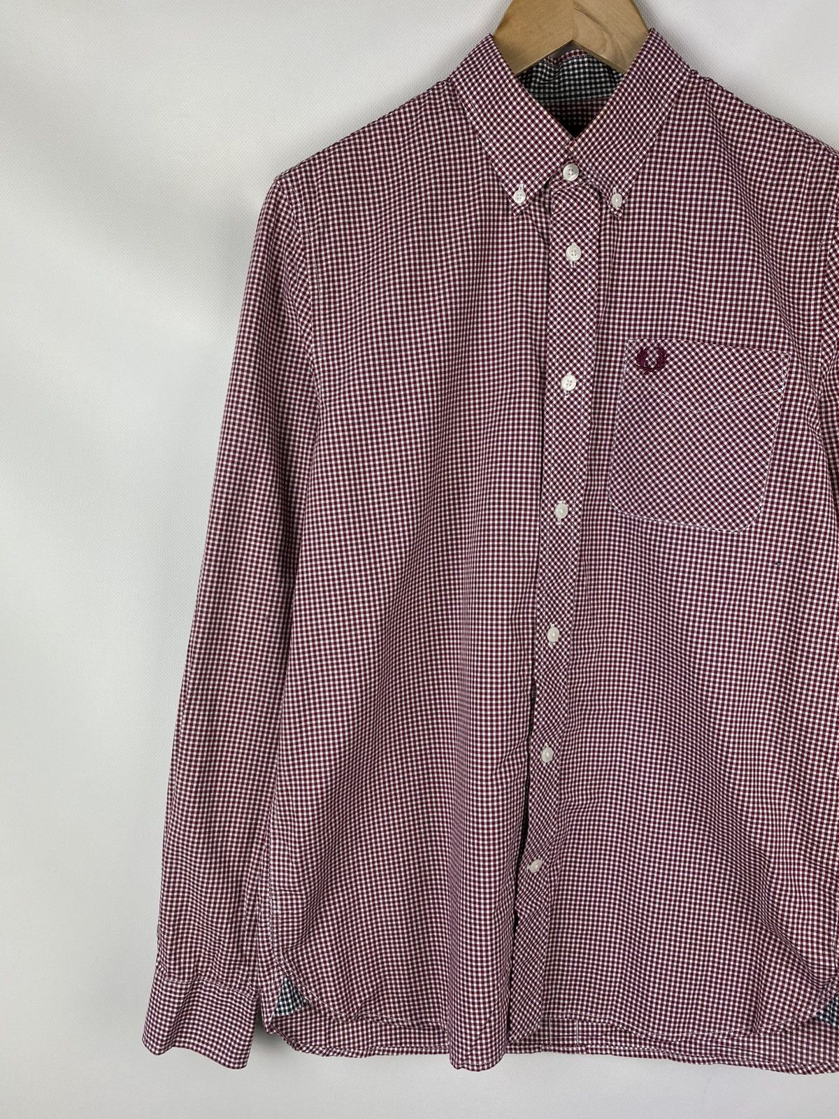 Fred Perry Fred Perry Men’s Long Sleeve Plaid Button Up Shirt Size M Size US M / EU 48-50 / 2 - 2 Thumbnail