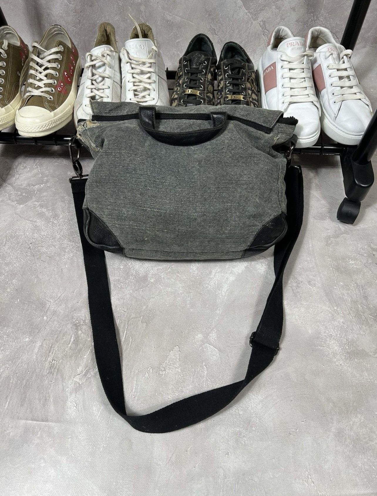 Armani Vintage Armani Jeans Denim Distressed Bag Size ONE SIZE - 5 Thumbnail