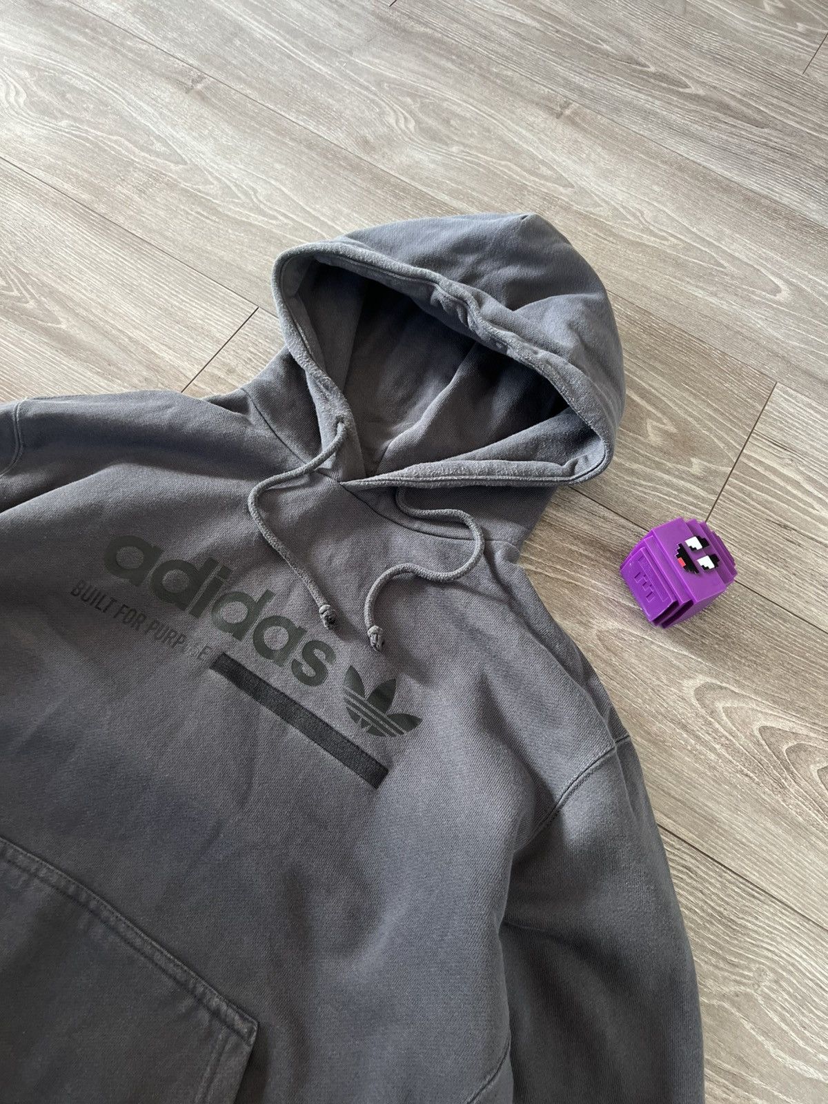 Adidas Adidas EQT Kaval Graphic Grey Premium Overprinted Hoodie Size US M / EU 48-50 / 2 - 9 Thumbnail