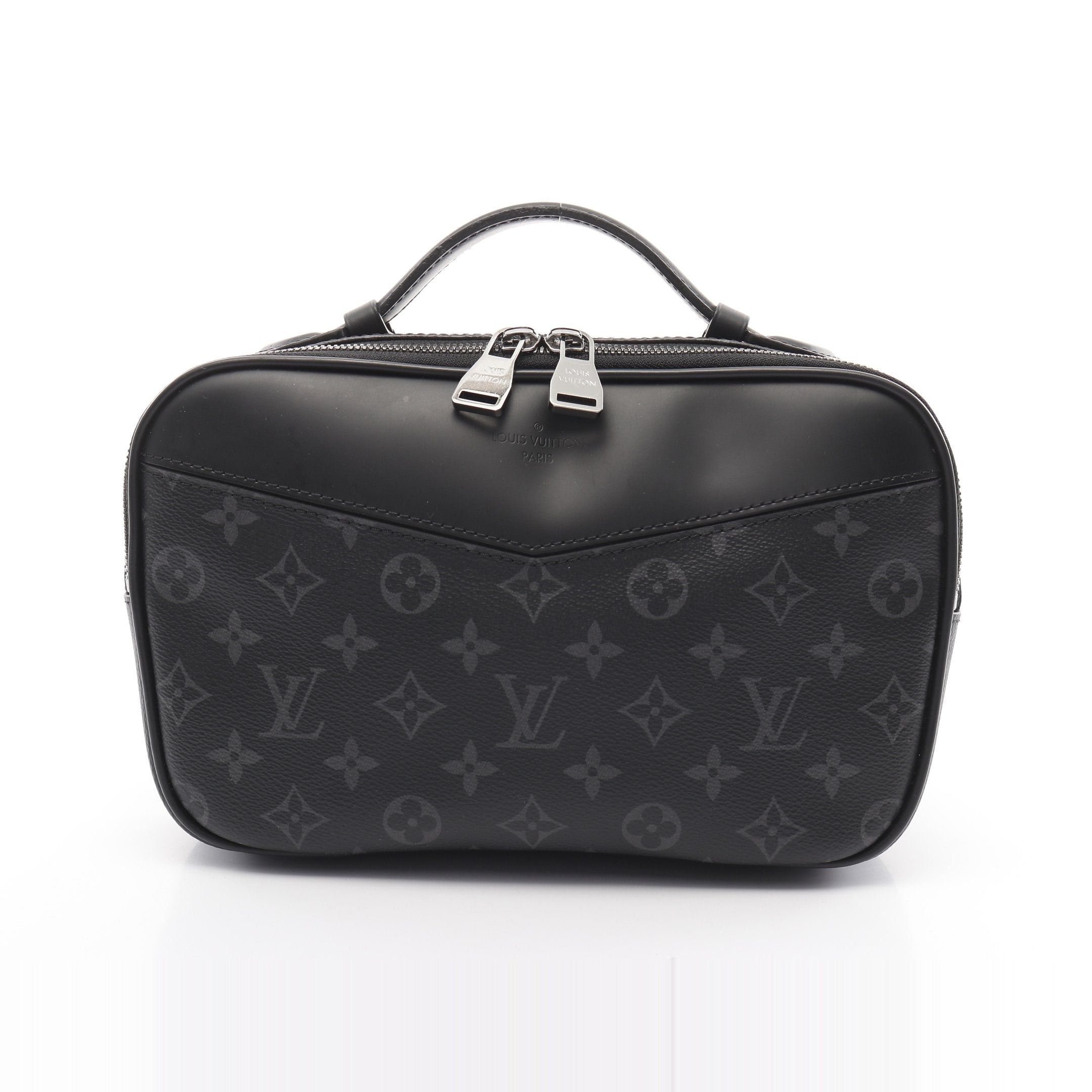 Louis Vuitton Louis Vuitton Bum Bag Monogram Eclipse Body Waist Leather Black Size ONE SIZE - 1 Thumbnail