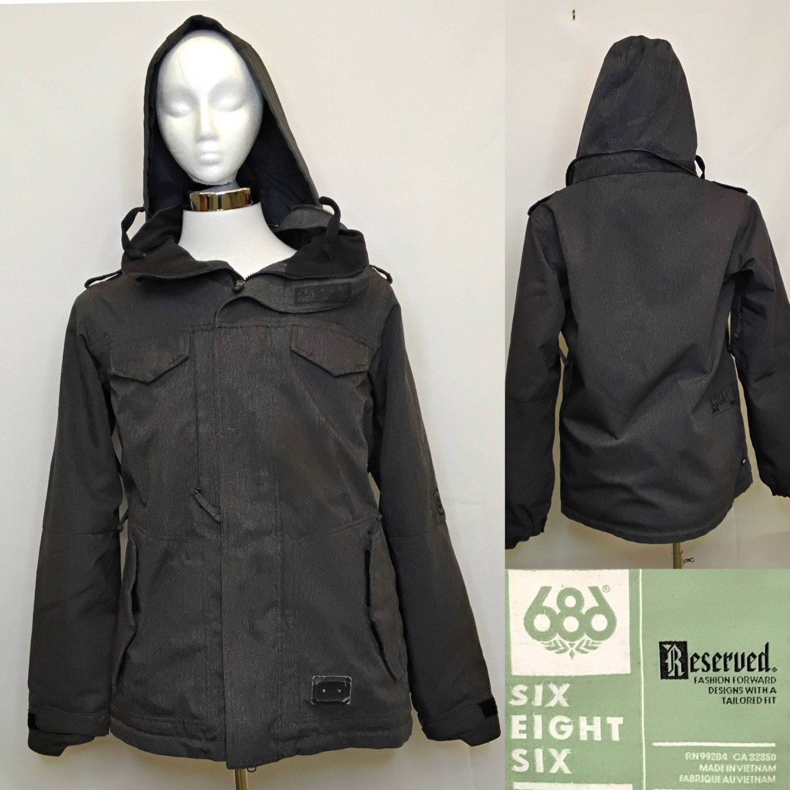 686 686 Reserved Ski Jacket Men's M Gray Waterproof Infidry Size US M / EU 48-50 / 2 - 1 Thumbnail