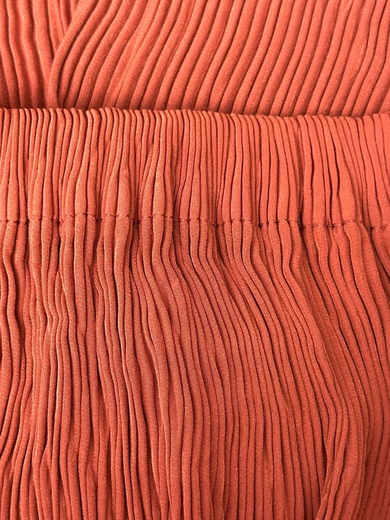 Issey Miyake Issey Miyake size:1 Pumpkin-colored pleated skirt Size 42" / US 20 - 5 Thumbnail