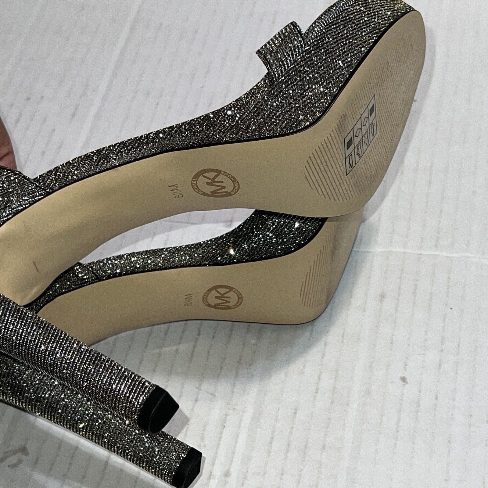 Michael Kors New Michael Kors Margot Glitter Gold Platform Heels 8.5 M Size US 8.5 / IT 38.5 - 11 Thumbnail