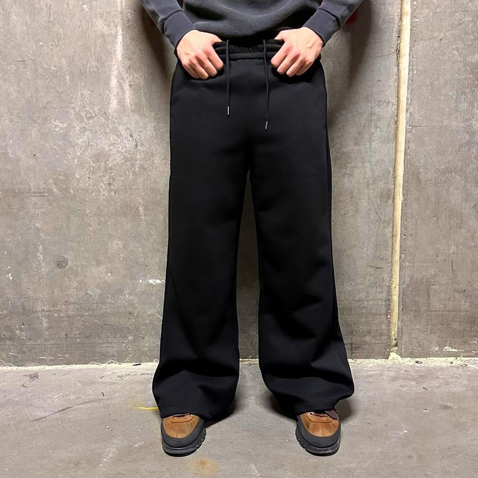 Other Baggy black wide leg essential Size US 30 / EU 46 - 1 Thumbnail