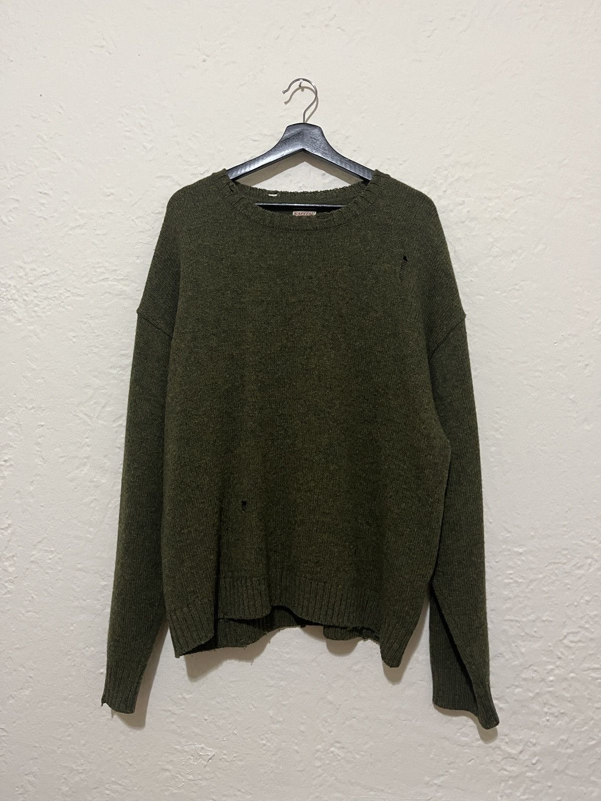 Kapital Kapital Smiley Heavy Wool Knit Sweater Size US L / EU 52-54 / 3 - 1 Thumbnail