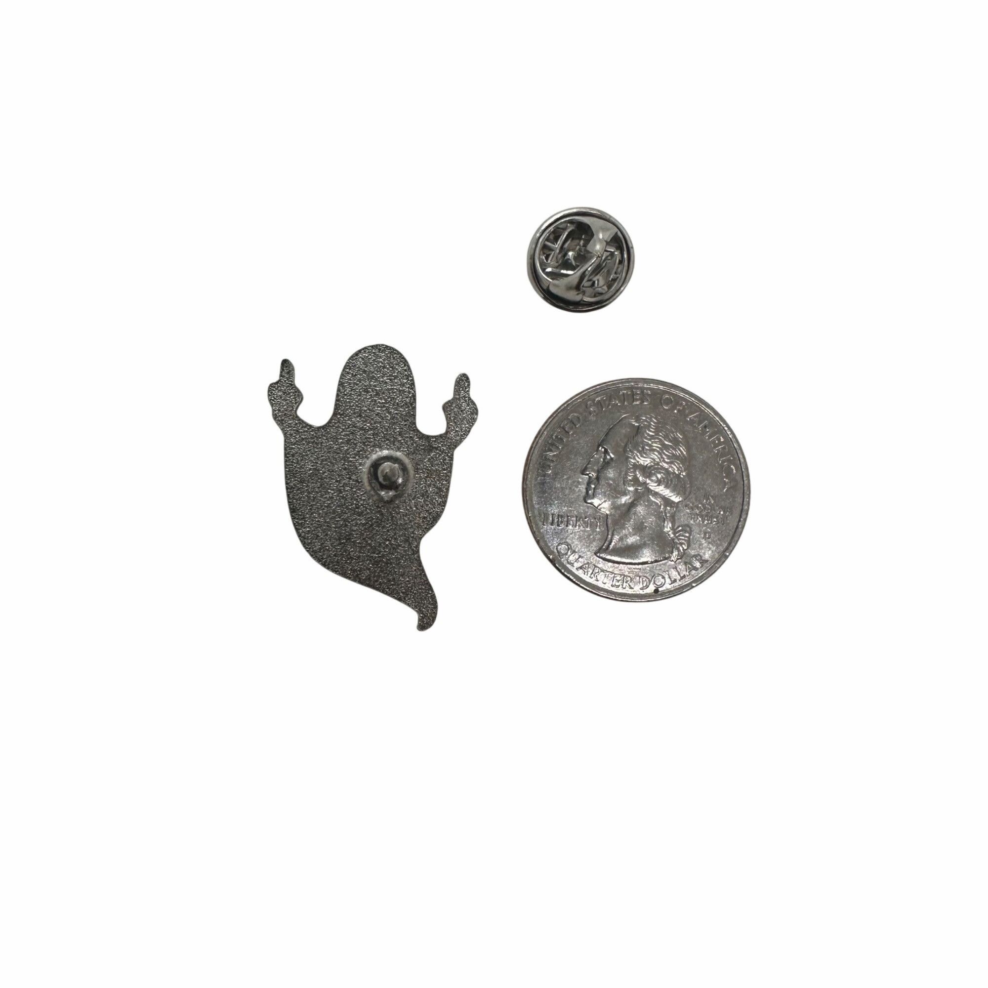 Other "See You In Hell" Ghost Middle Finger Enamel Pin Badge Hallo Size ONE SIZE - 4 Thumbnail