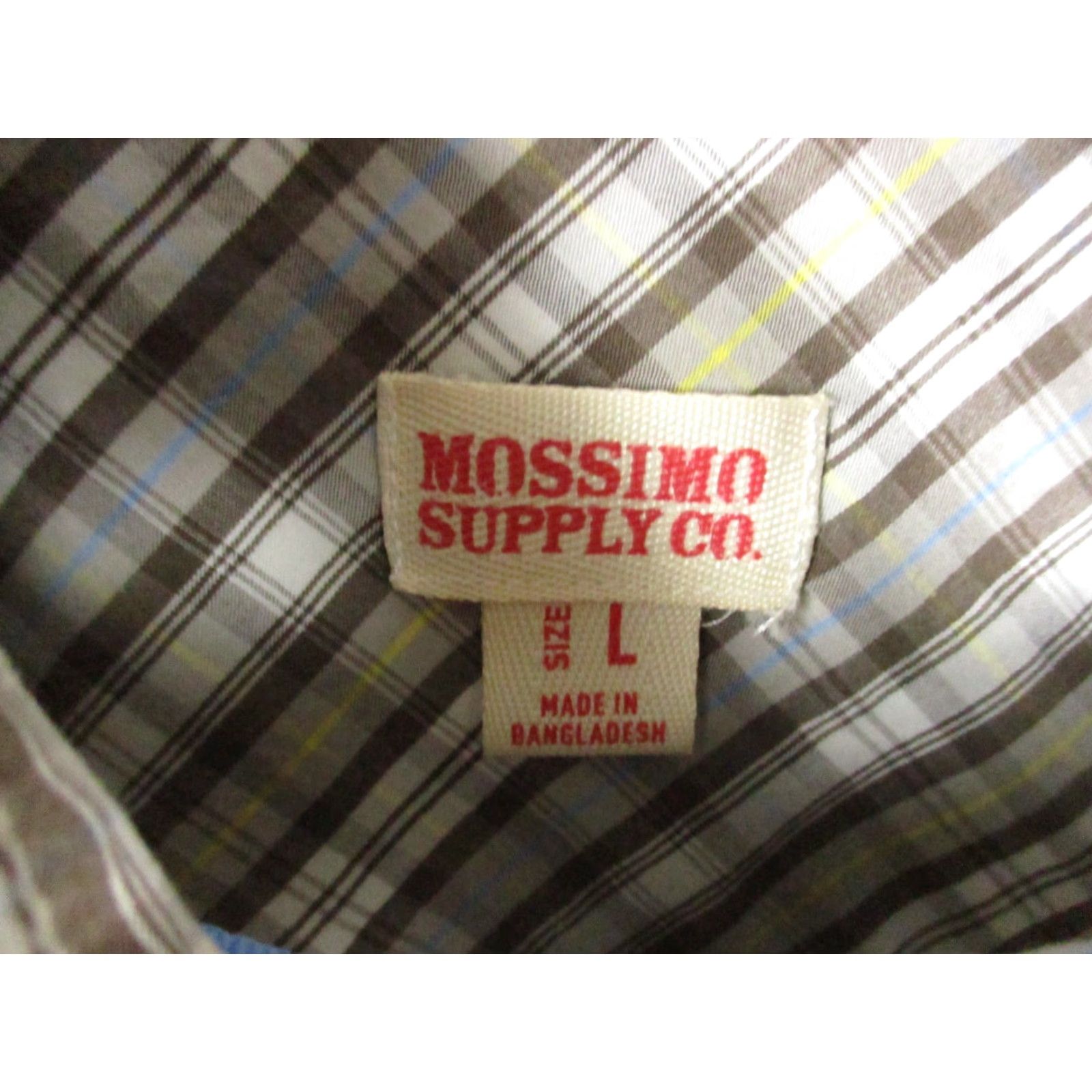 Mossimo Mossimo Supply Co Shirt Mens Large Plaid Long Sleeve Western Snap Pearl Flap Size US L / EU 52-54 / 3 - 5 Thumbnail