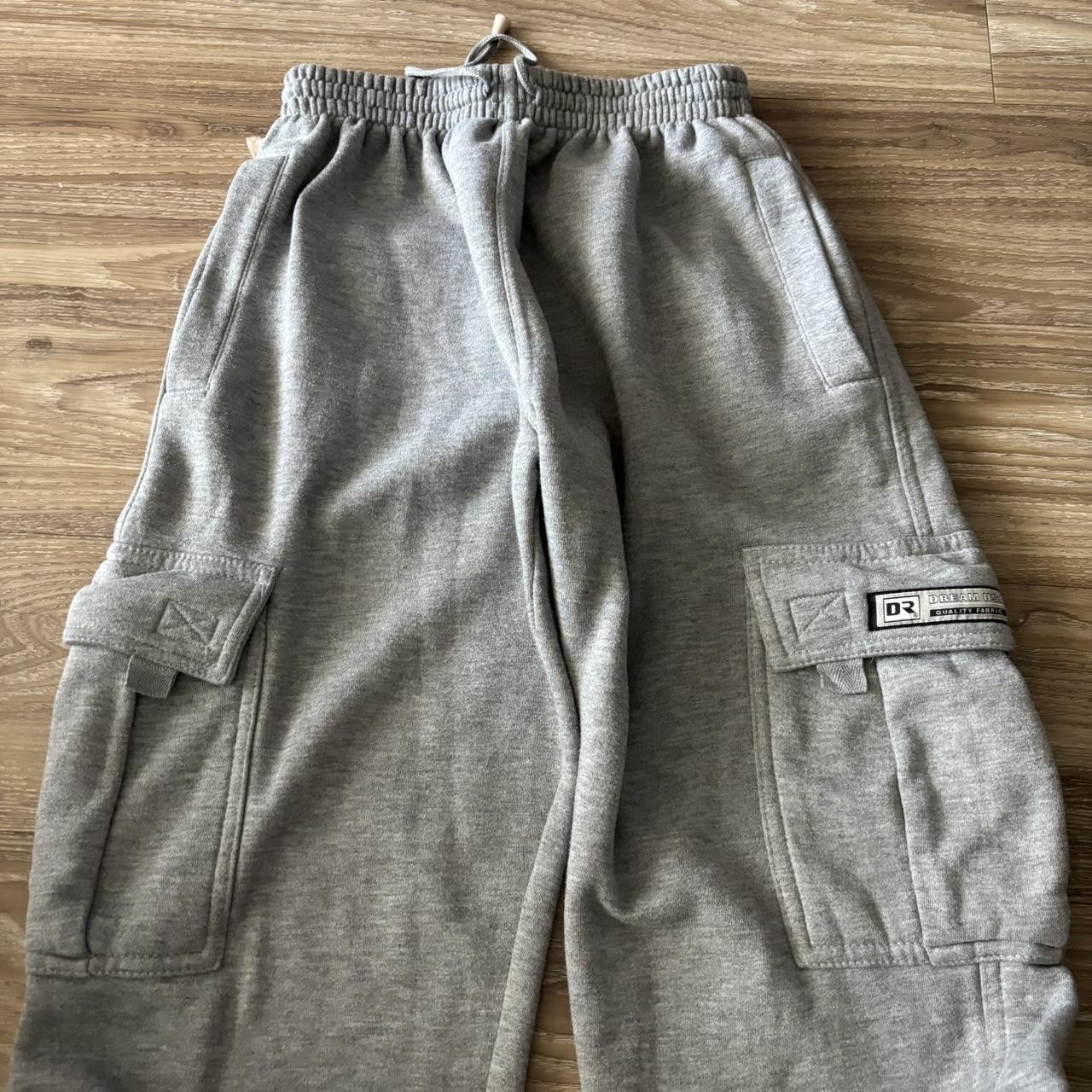Japanese Brand Crazy Vintage Y2K/2000s Baggy Grey Skater Cargo Sweatpants! Fits M Size US 30 / EU 46 - 4 Thumbnail
