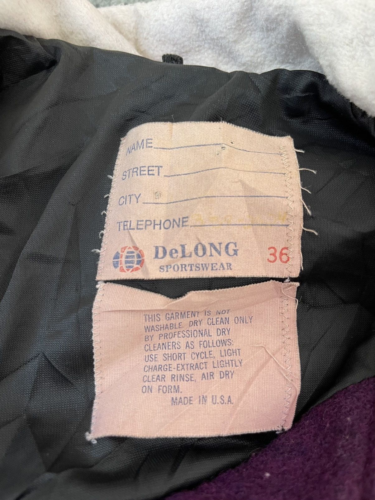 Delong × Vintage VINTAGE DELONG SPORTSWEAR VARSITY WOOL JACKET MADE IN USA Size US M / EU 48-50 / 2 - 4 Thumbnail