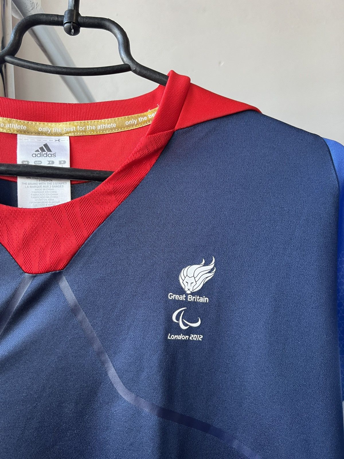Adidas 2012 LONDON OLYMPIC GAMES GREAT BRITAIN TRAININGJERSEY SHIRT Size US L / EU 52-54 / 3 - 6 Thumbnail