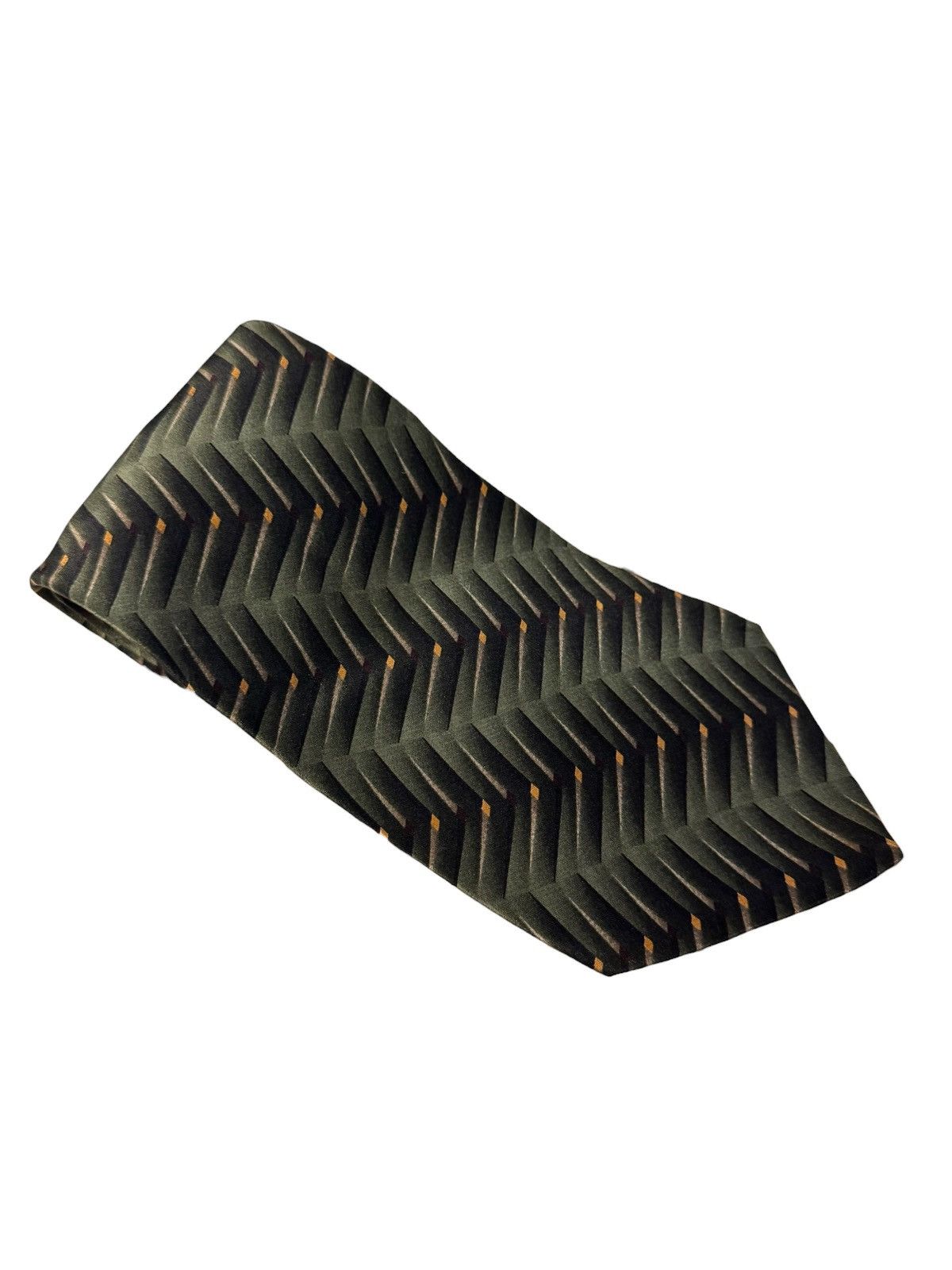 Bill Blass Bill Blass Black Label Y2K 100% Silk Leaf Printed Neck Tie Size ONE SIZE - 2 Thumbnail