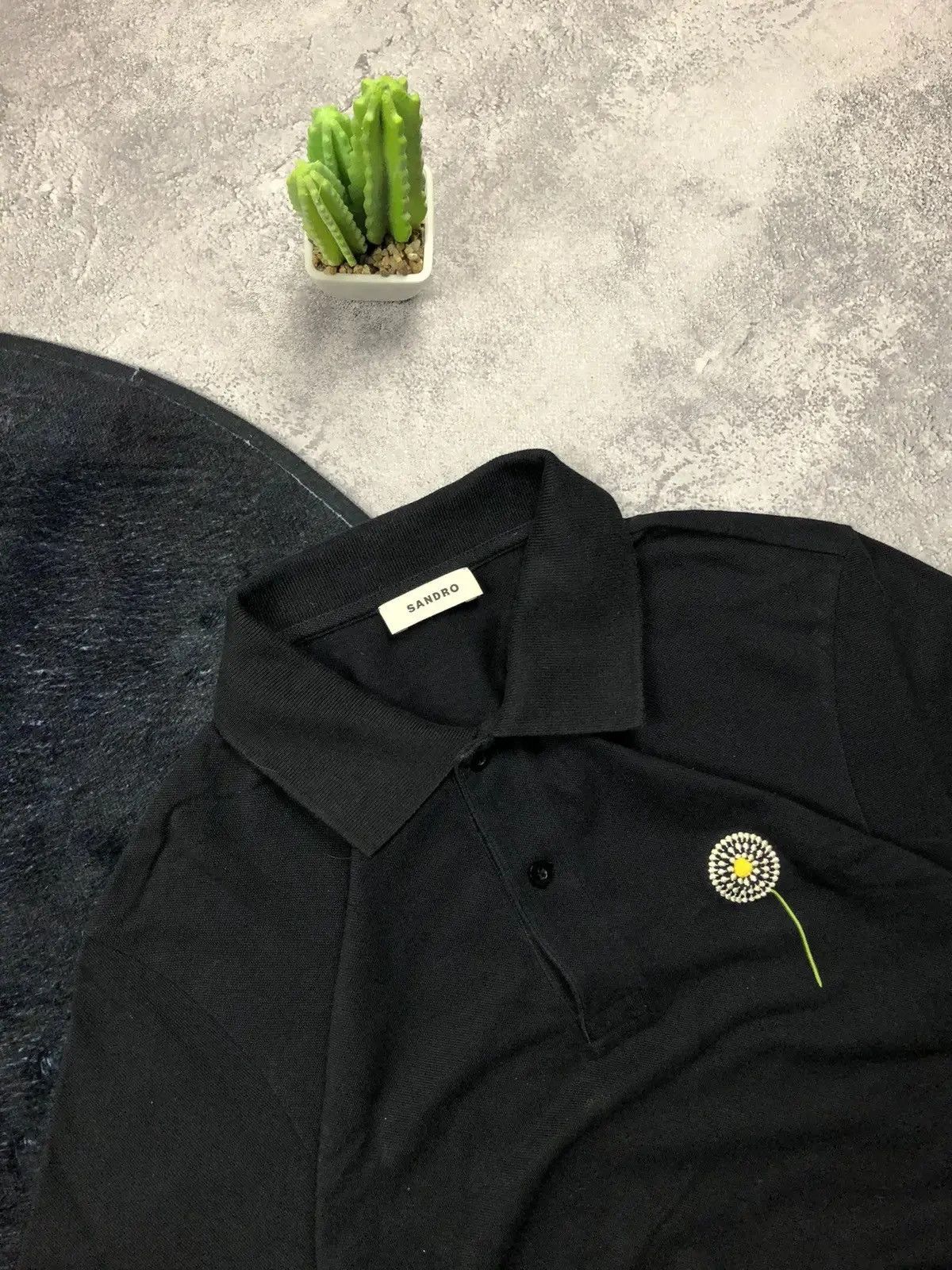 Sandro SANDRO Streetwear Luxury Polo Tshirt Chamomile Hype Logo Size US M / EU 48-50 / 2 - 4 Thumbnail