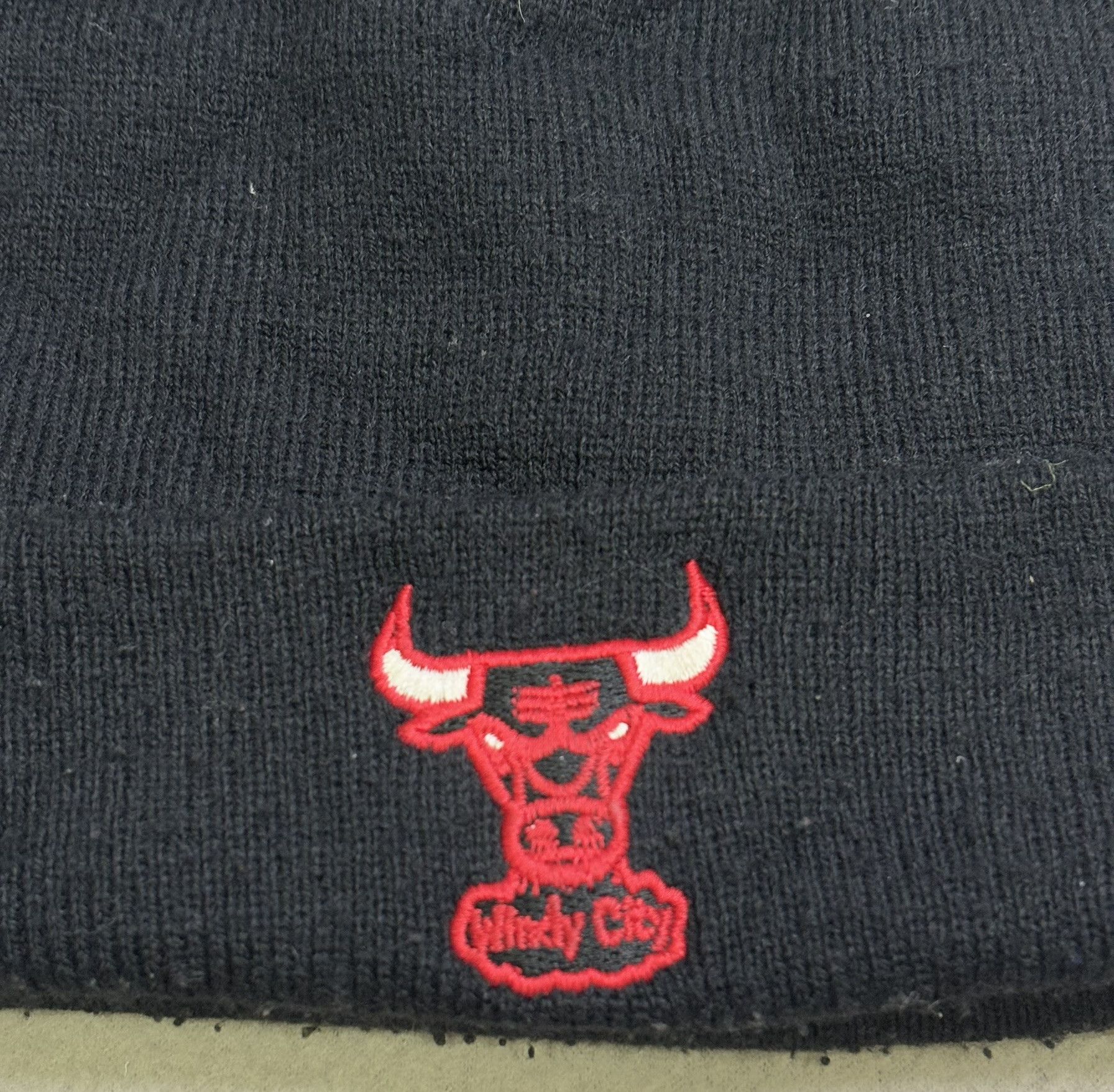 Mitchell & Ness × NBA Chicago Bulls Mitchell Ness Black Winter Hat Size Universal Size ONE SIZE - 4 Thumbnail