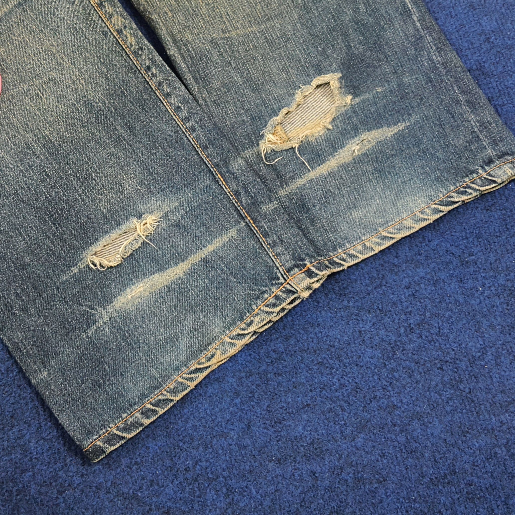 Evisu × Japanese Brand × Vintage Vintage Evis Salvadge Japan Custom Daicock Jeans C235N26 Size US 28 / EU 44 - 4 Thumbnail