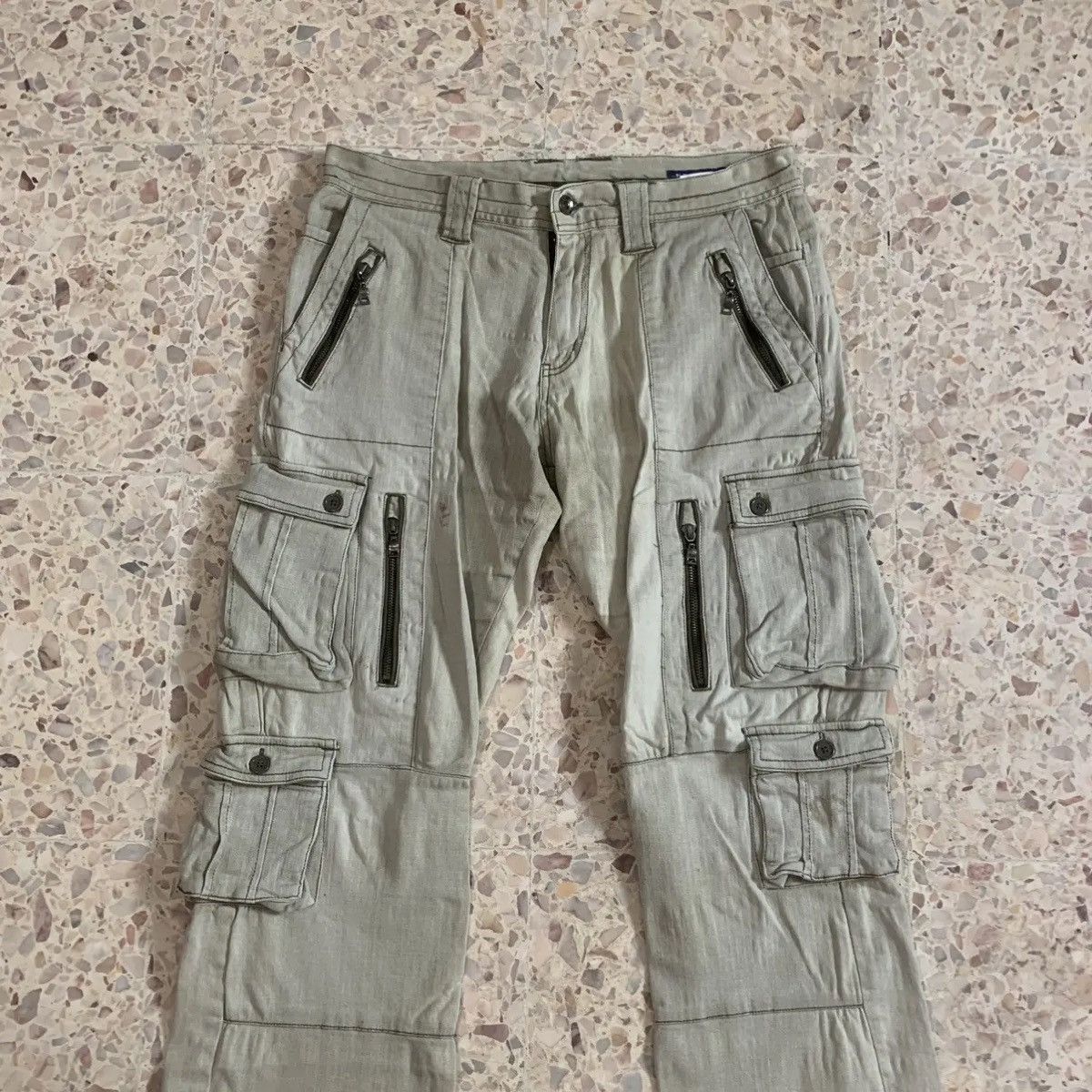Le Grande Bleu (L.G.B.) SEMATIC DESIGN UTILITY MULTIPOCKET PARACHUTE TWILL HBT CARGO Size US 32 / EU 48 - 3 Thumbnail