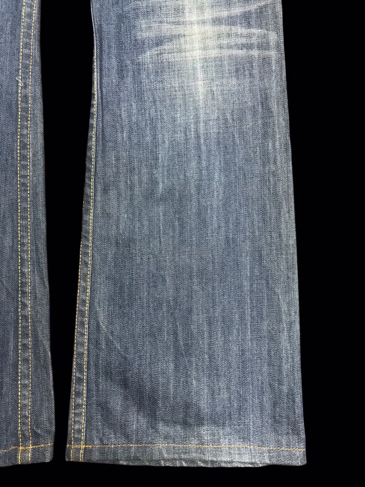 Japanese Brand 💥FLARE💥ARCHIVAL REDPEPPER CHIEFHEAD EMBROIDERY DENIM F257 Size US 31 - 16 Thumbnail