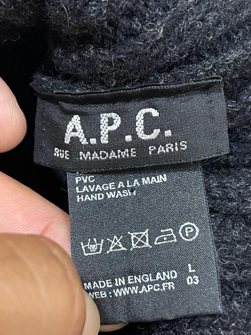 A.P.C. × Vintage 🔥 RARE !! A.P.C KNIT BEANIE HAT Size ONE SIZE - 2 Thumbnail