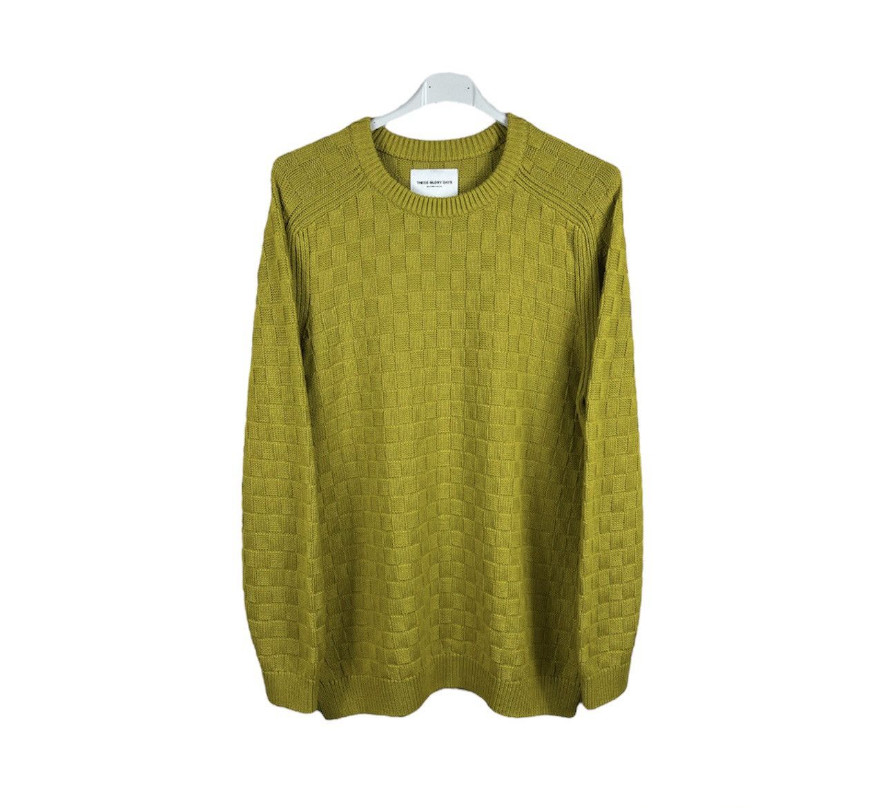 These Glory Days T Ivo Basketweave knit sweater jumper chess